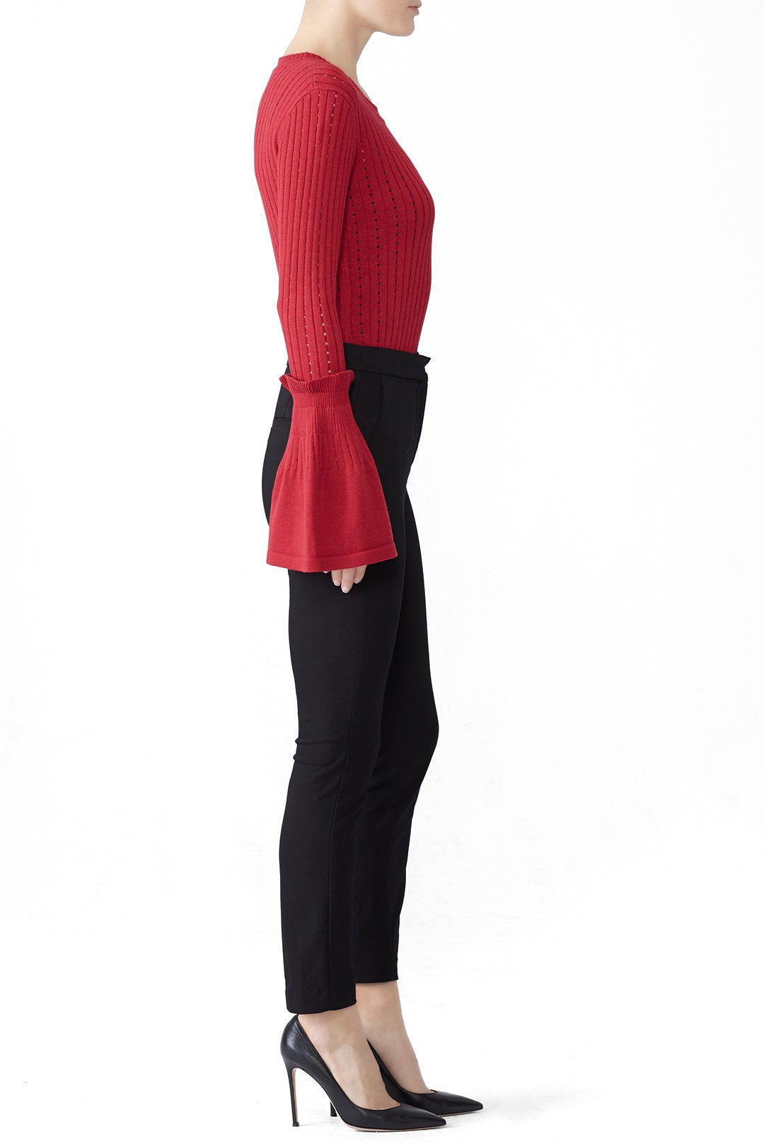 Vertical Cut Out Sweater by Slate & Willow 2