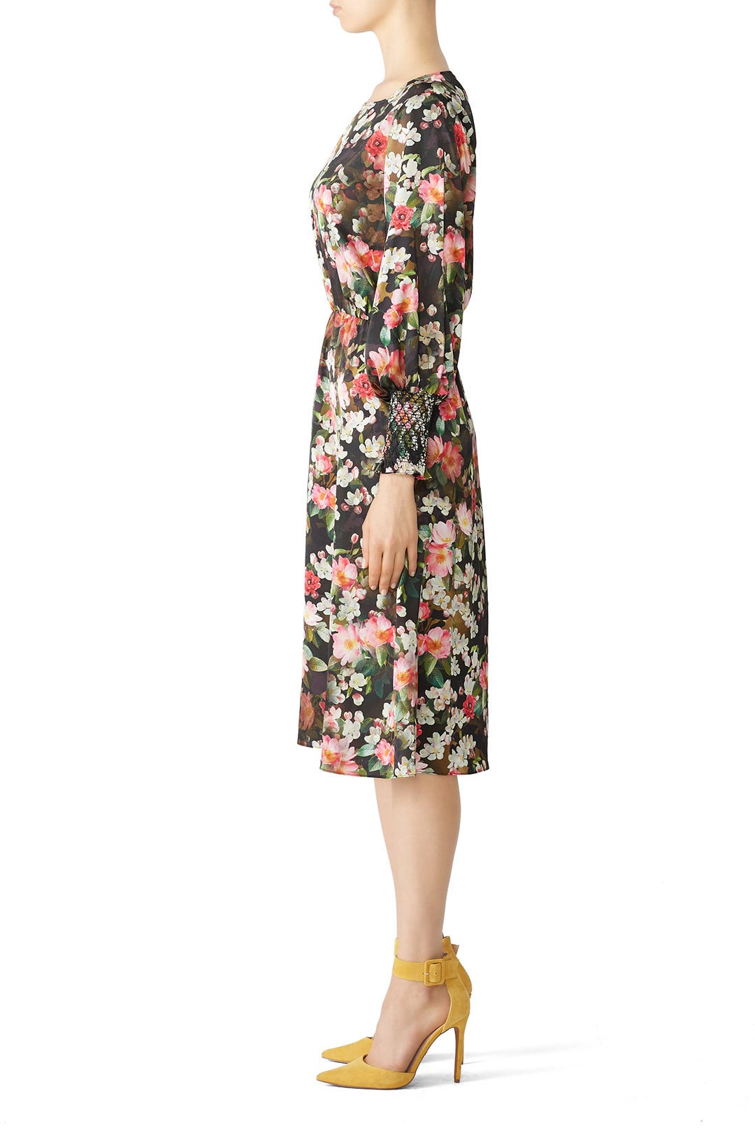 Floral Smock Sleeve Dress by Jay Godfrey 2