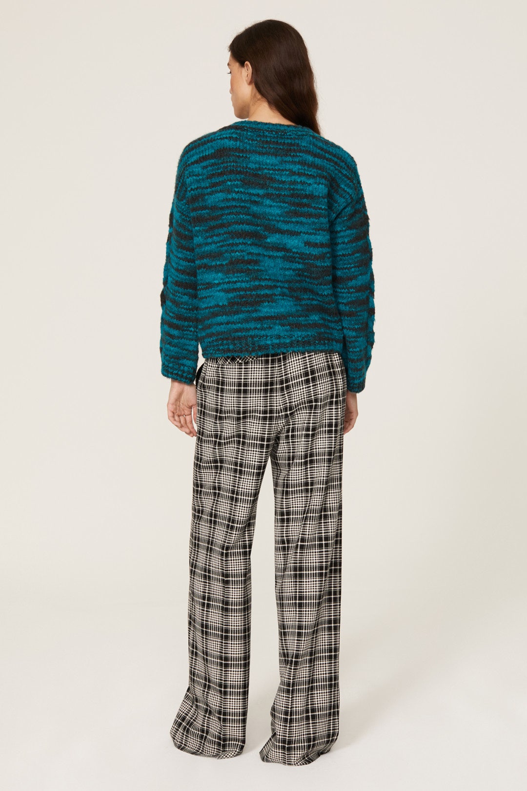 Stripe Cable Knit Sweater by sita murt 1