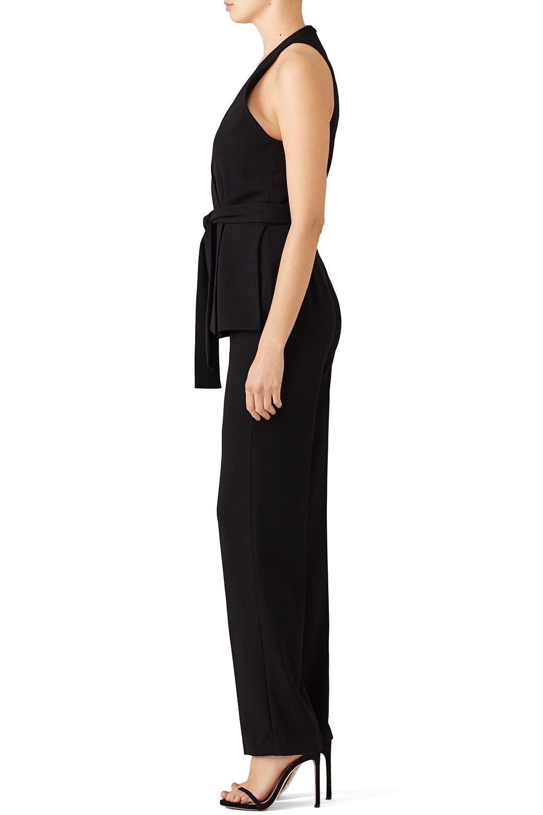 Black Crepe Jumpsuit by Josie by Natori 1