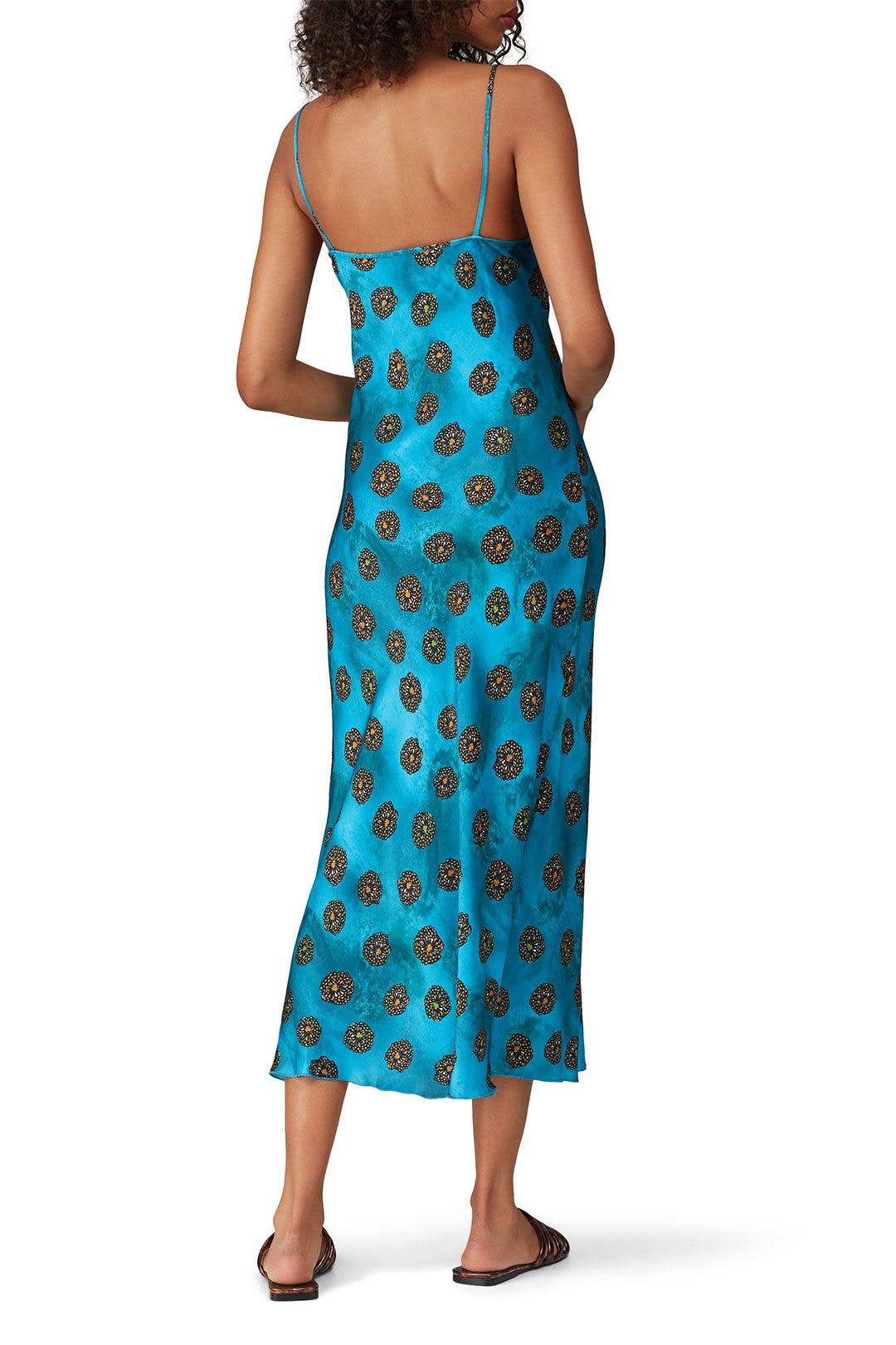 Blue Tie Dye Slip Dress by NISSA 2