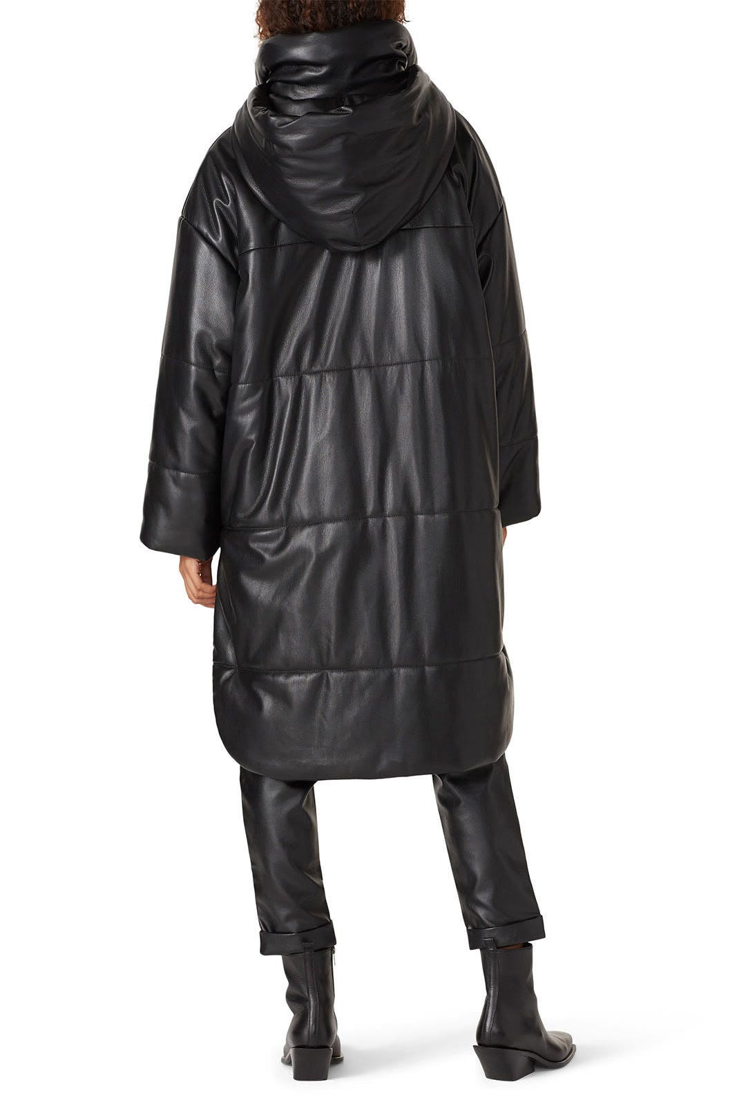Eska Faux Leather Puffer Coat by Nanushka 2