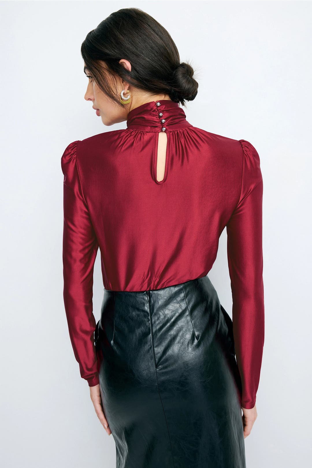 Ruched Turtleneck Top by Rabanne | Rent the Runway