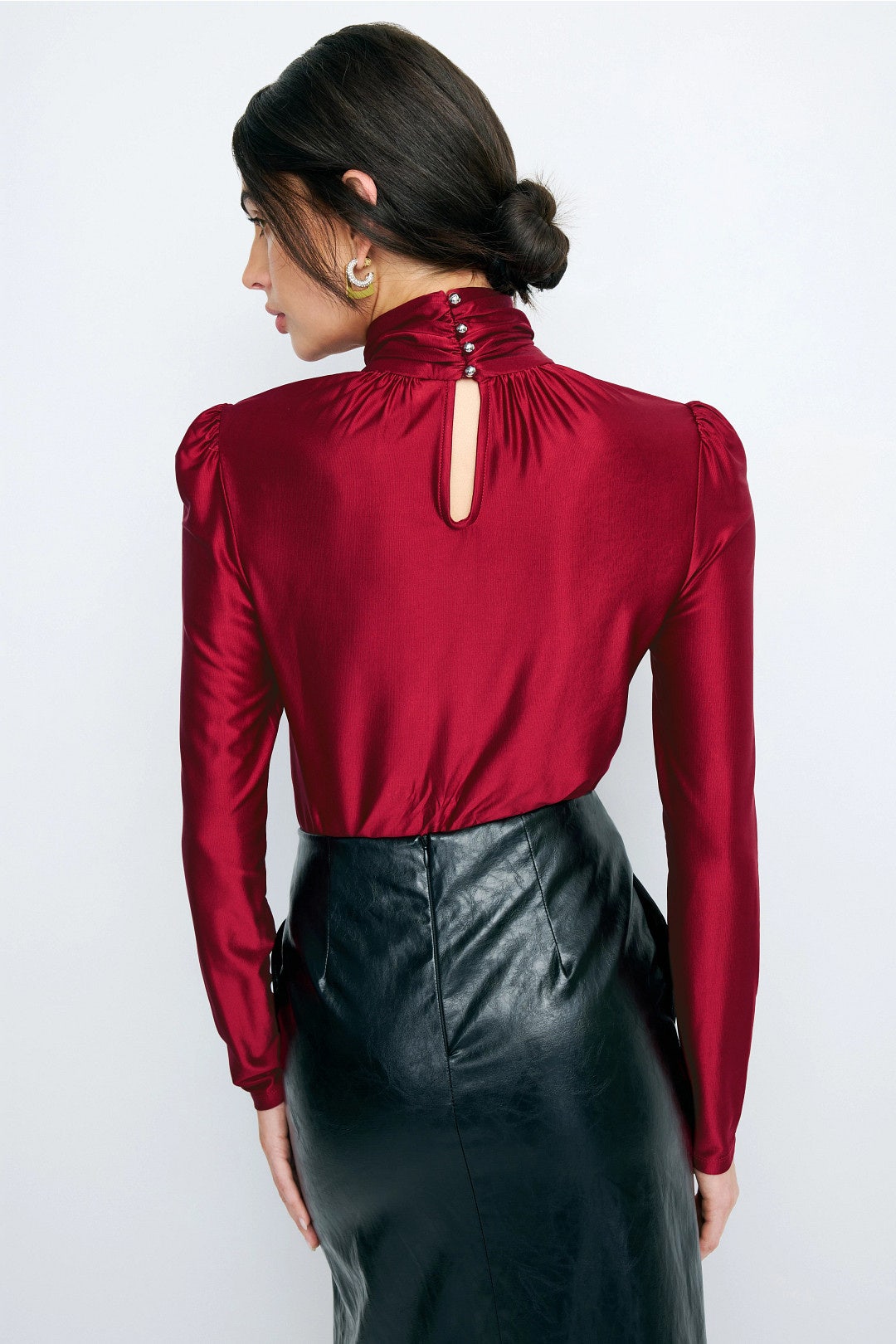 Ruched Turtleneck Top by Rabanne 2