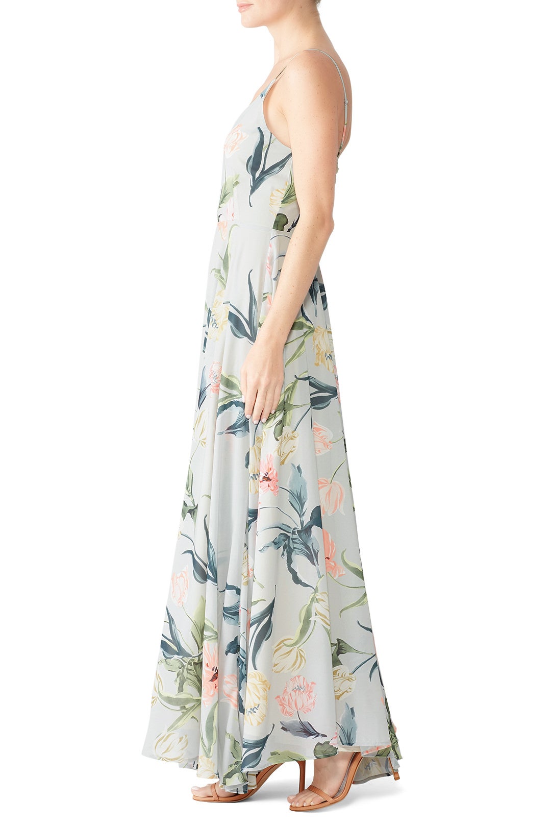 Light Green Peace And Love Maxi by YUMI KIM 1