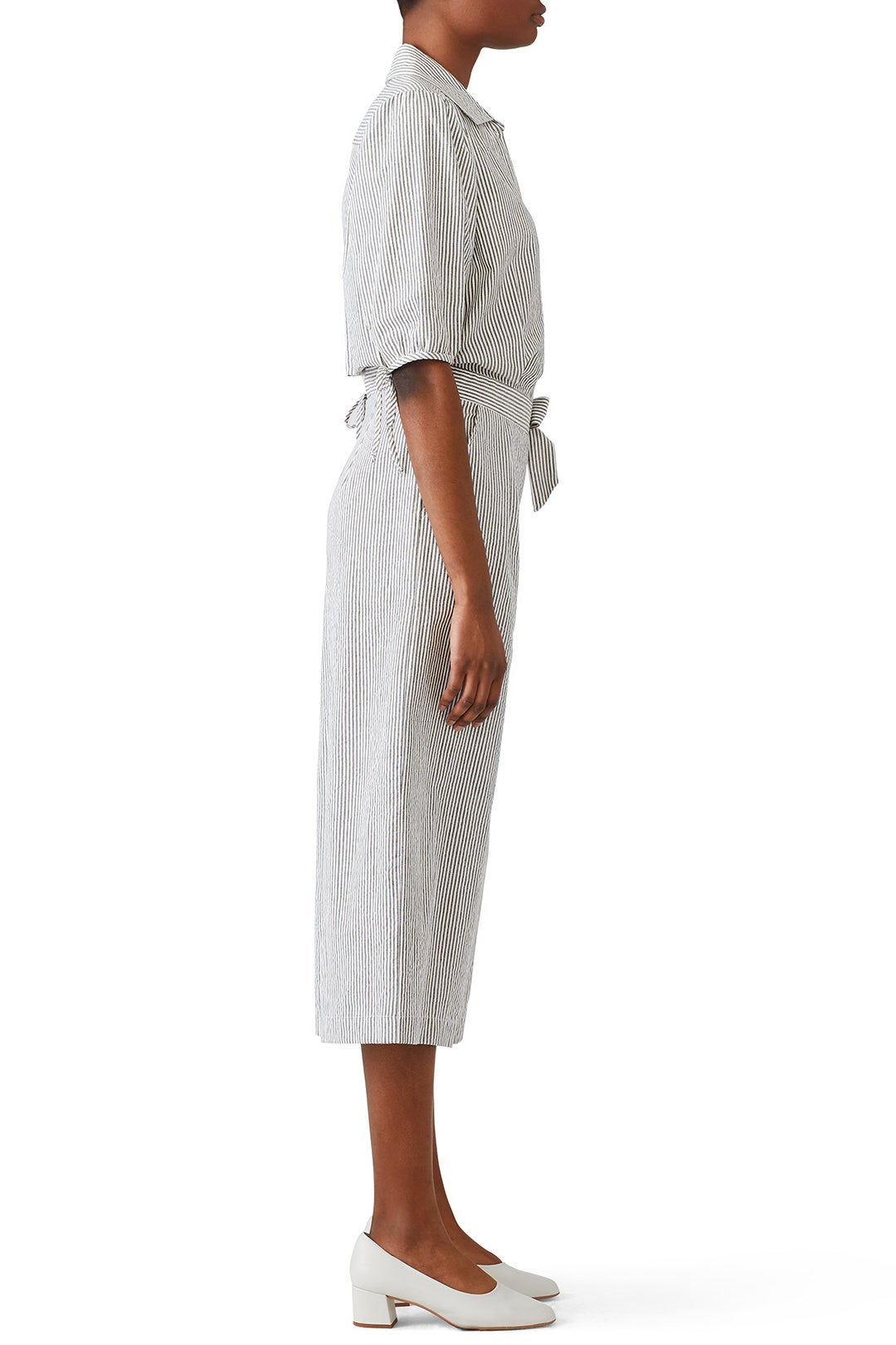 Shane Seersucker Jumpsuit by B Collection by Bobeau 2