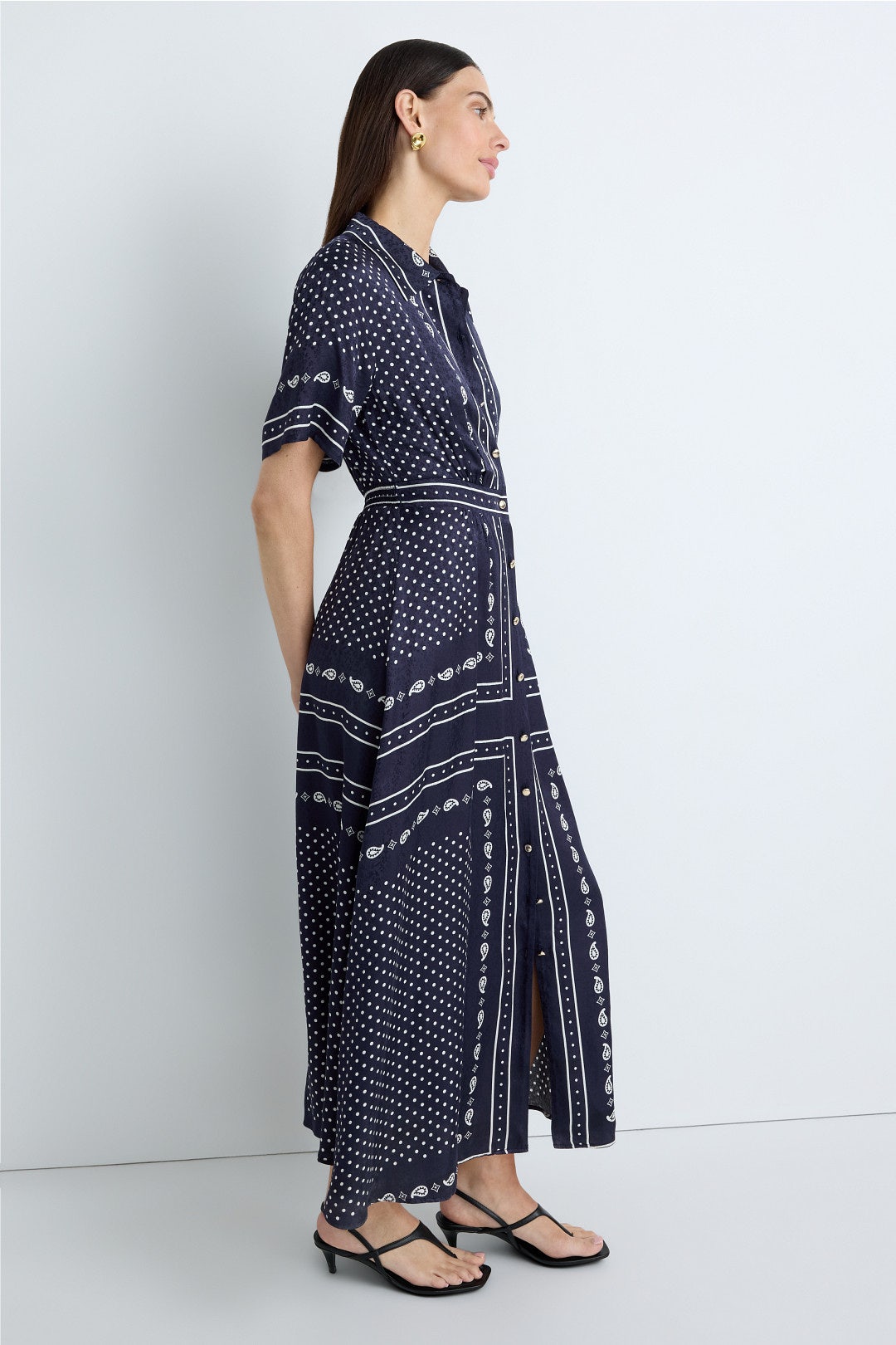 Printed Maxi Dress by Maje 1