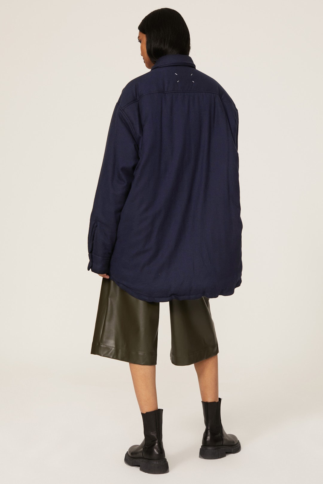 Flannel Quilted Shirt Jacket by Maison Margiela 2