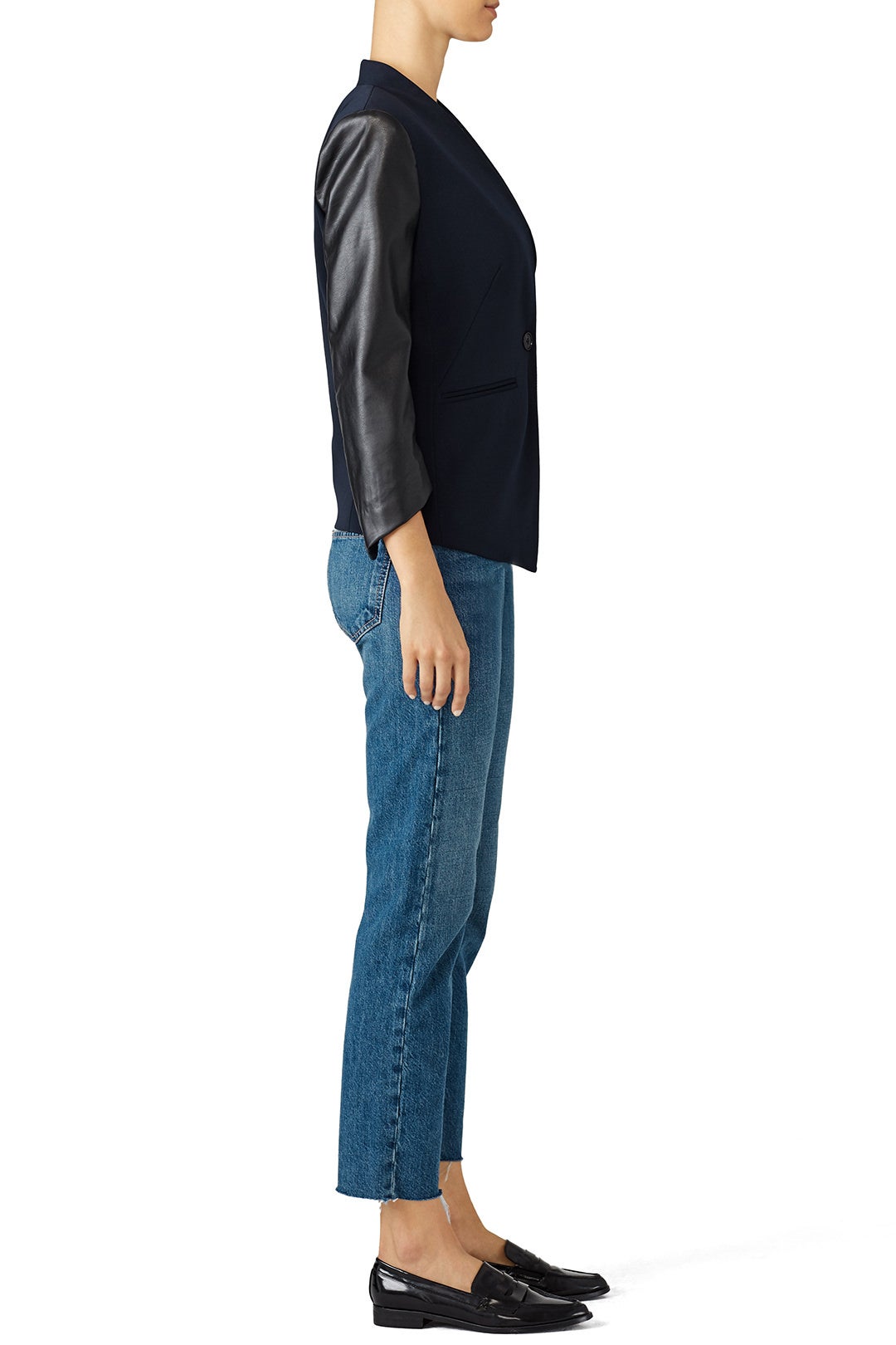 Midnight Envelope Blazer by Slate & Willow 1