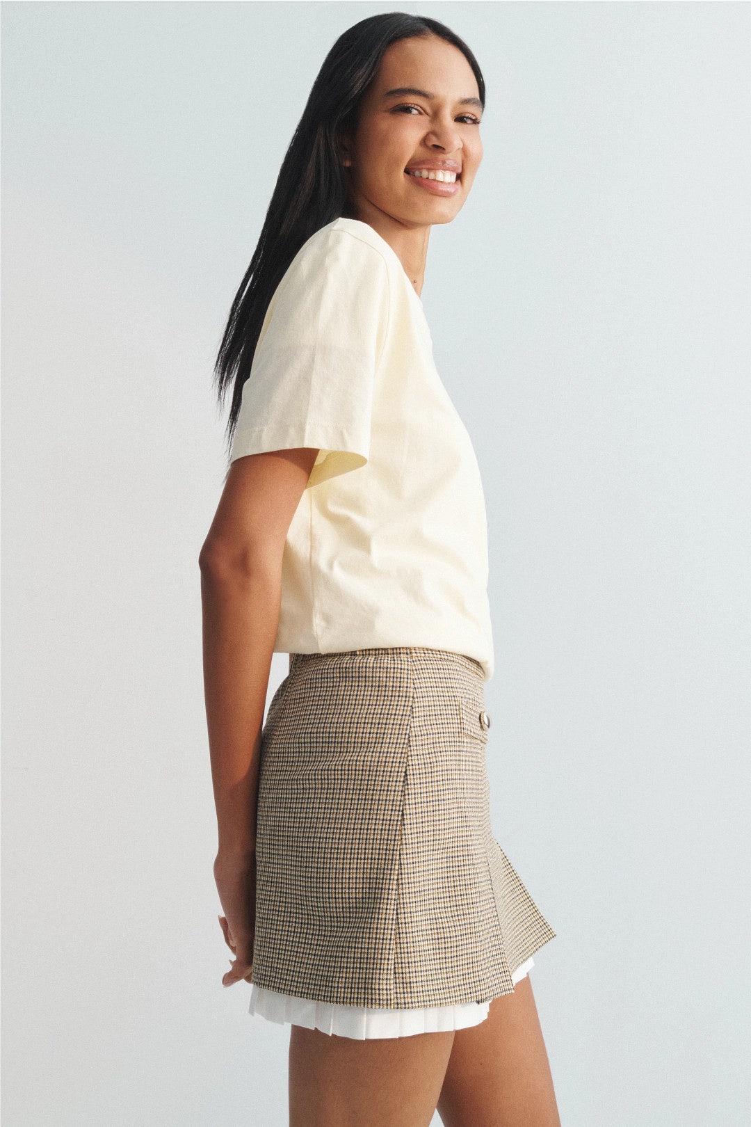 Plaid Mini Skirt by Maje 1