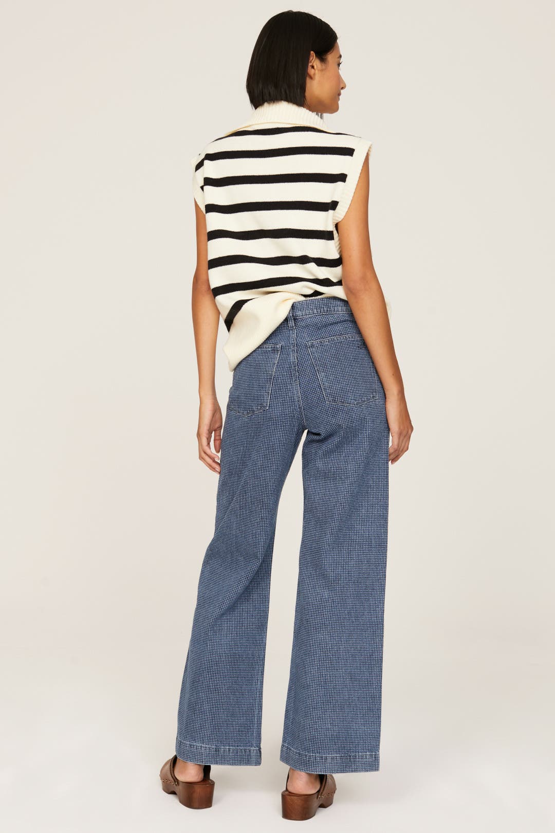 ENFOLD✨STRAIGHT SEMI-WIDE TROUSERS Enfold Cotton-Blend Pants – La Garçonne