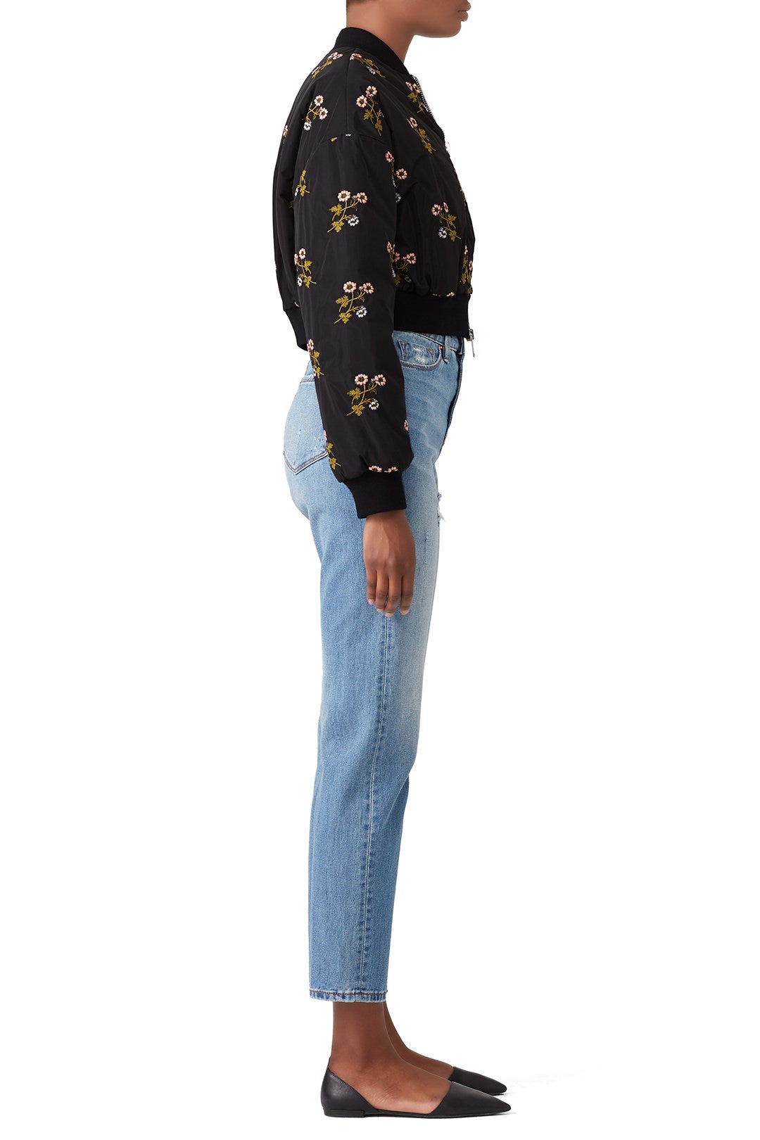 Cropped Floral Bomber by Giamba 1