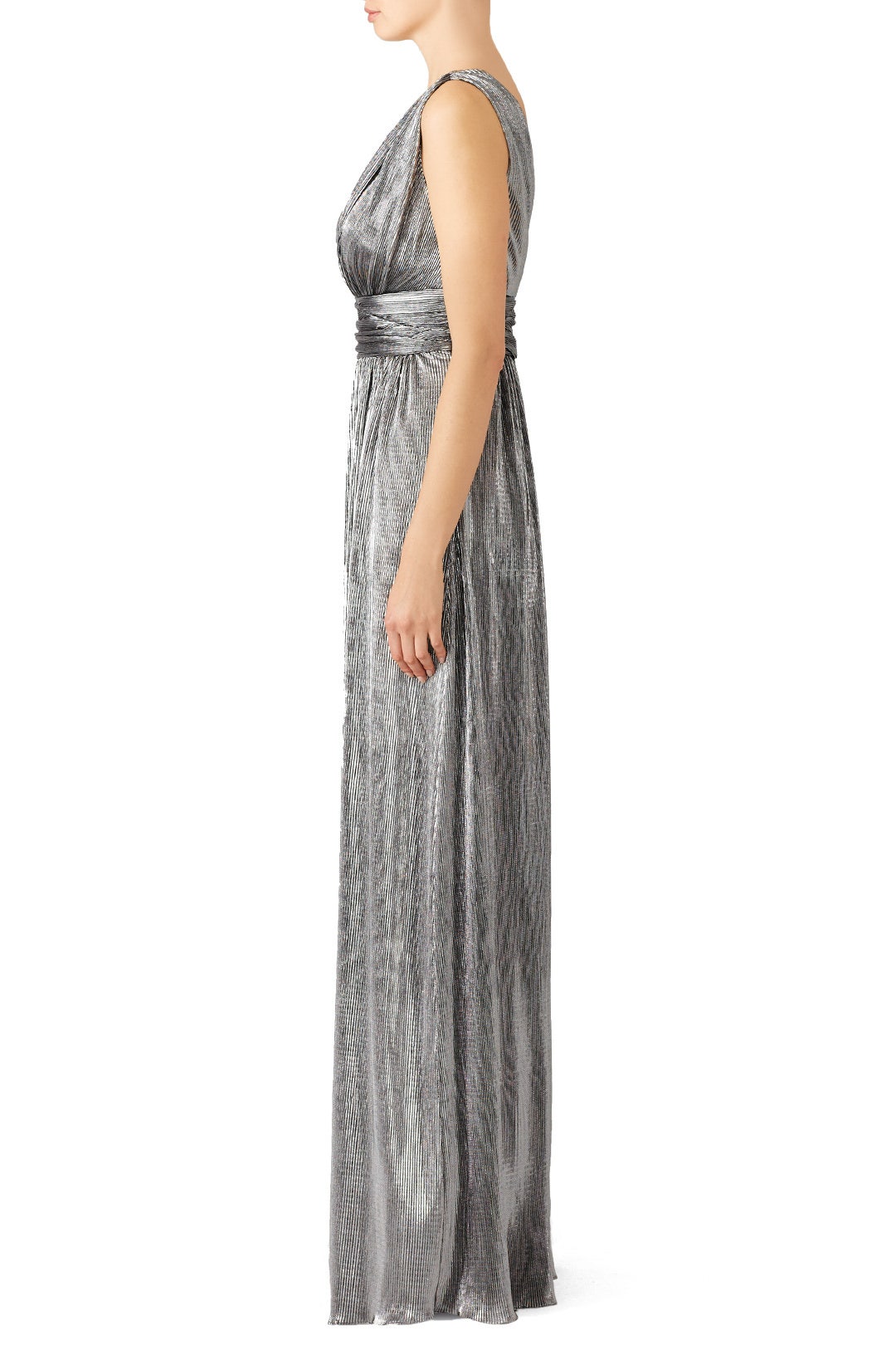 Metallic Shirred Gown by Laundry by Shelli Segal 2