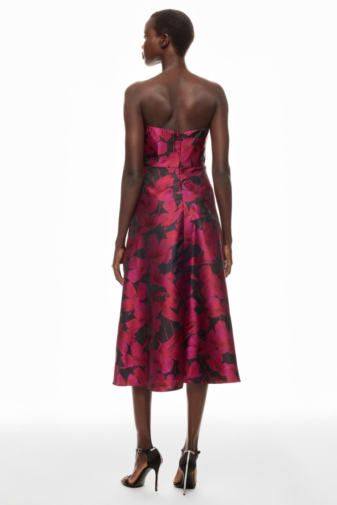 Floral Jacquard Midi Dress by Aidan Mattox | Rent the Runway