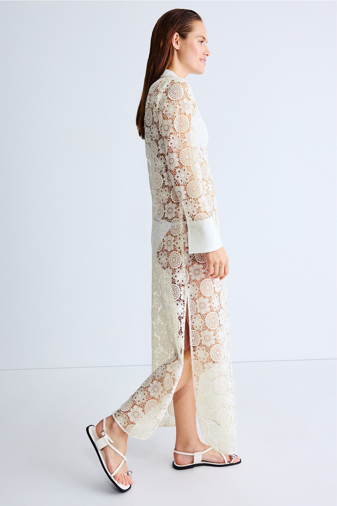 Collared Maxi Cover Up by Ronny Kobo x RTR 1