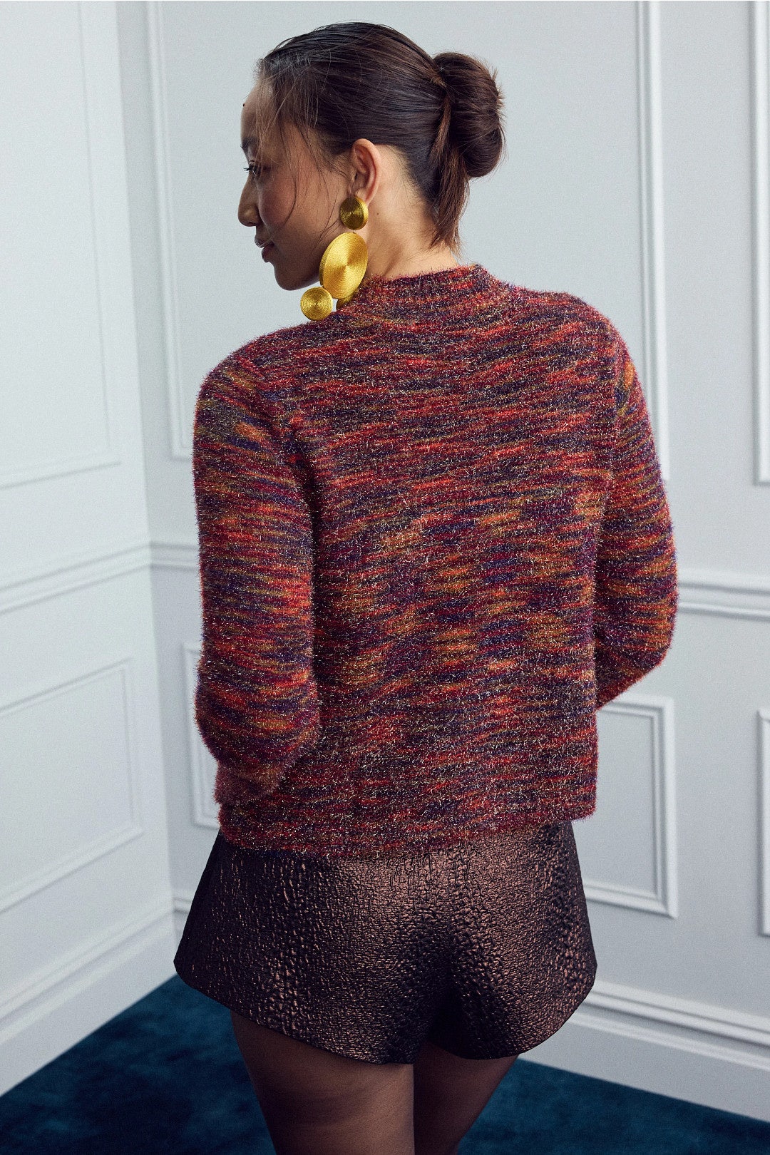 Space Dye Sparkly Peep Sweater by SIMONMILLER 2
