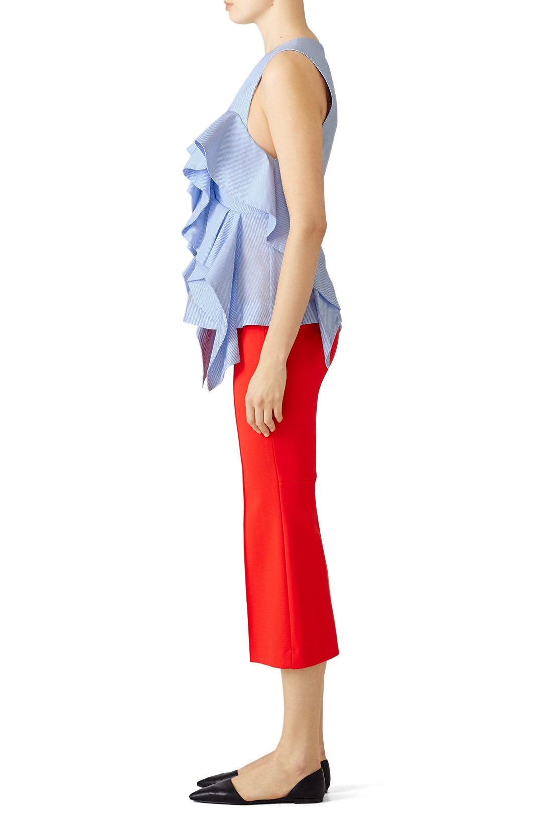 Blue Rowe Ruffle Top by Acler 1
