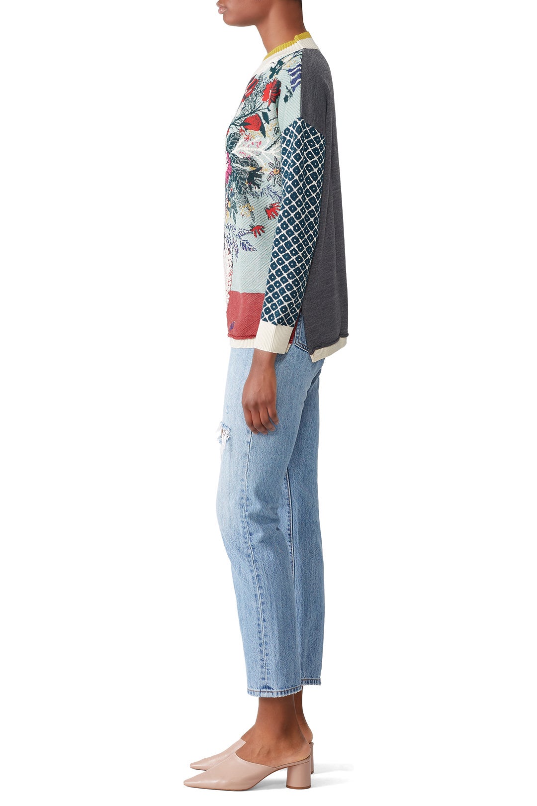 Multi Floral Bouquet Sweater by Aldomartins 1