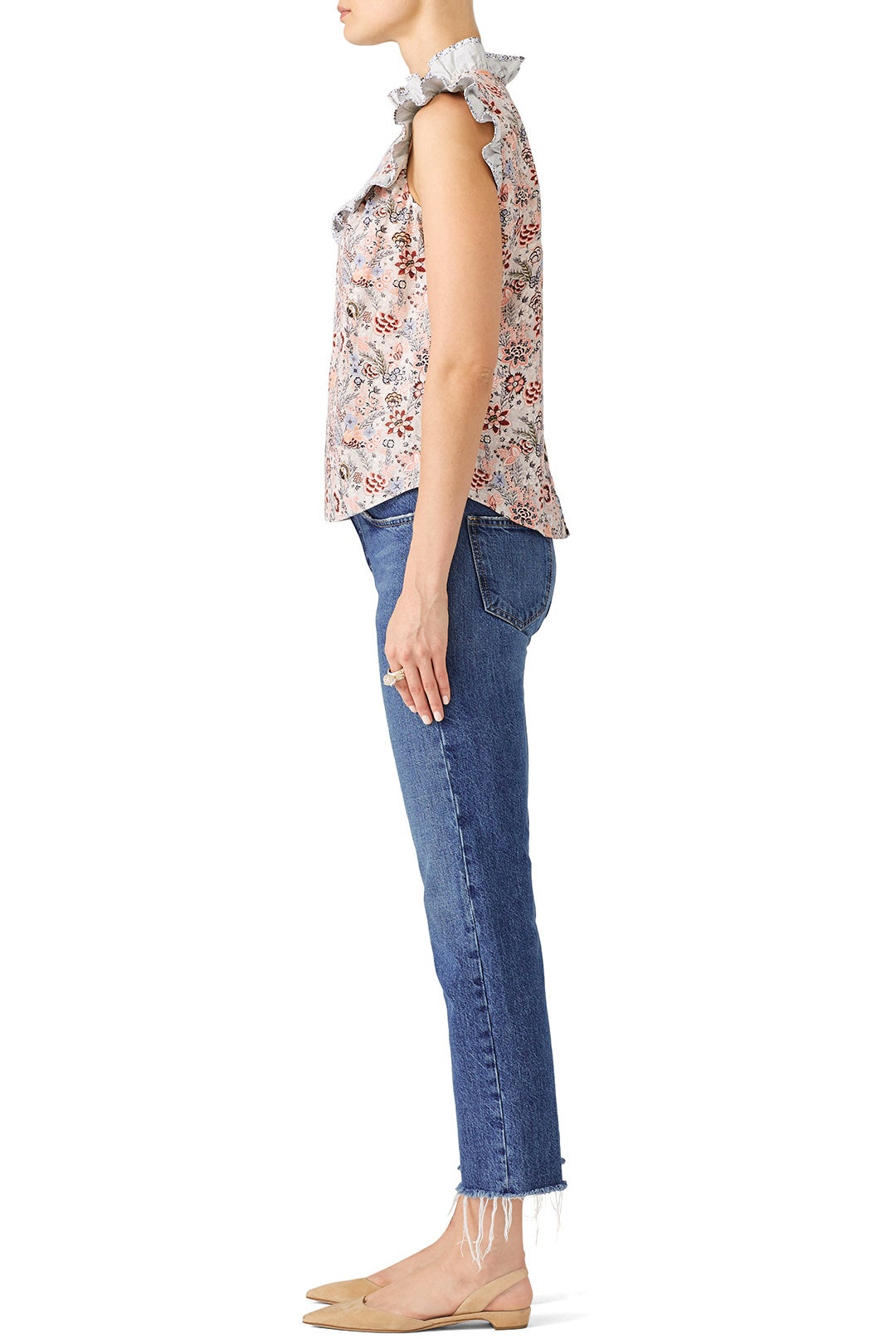 Ruffled Lotus Top by La Vie Rebecca Taylor 2