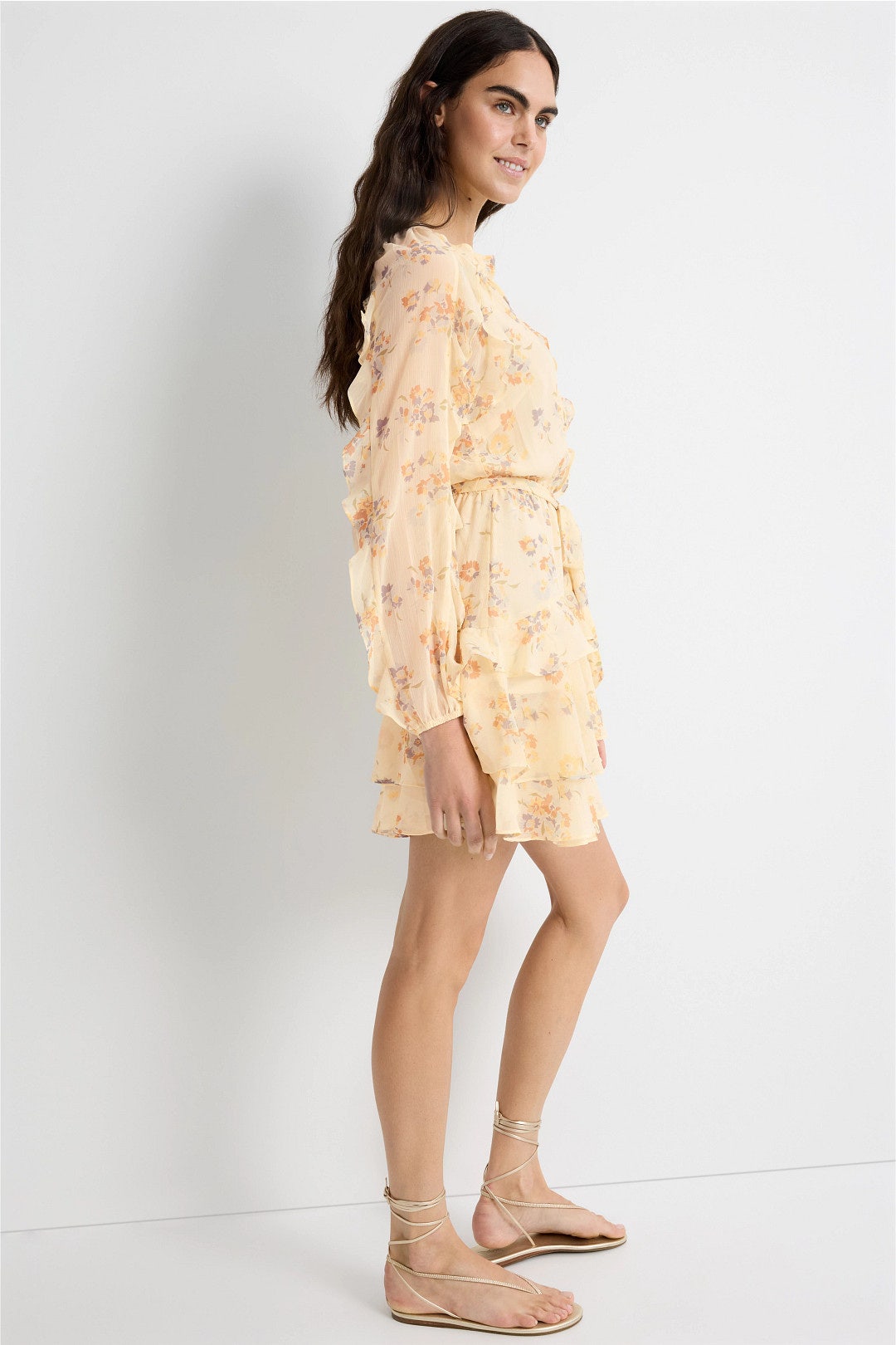 a line drop waist dress ALIGNE Drop Waist Linen Dress - White main image 1