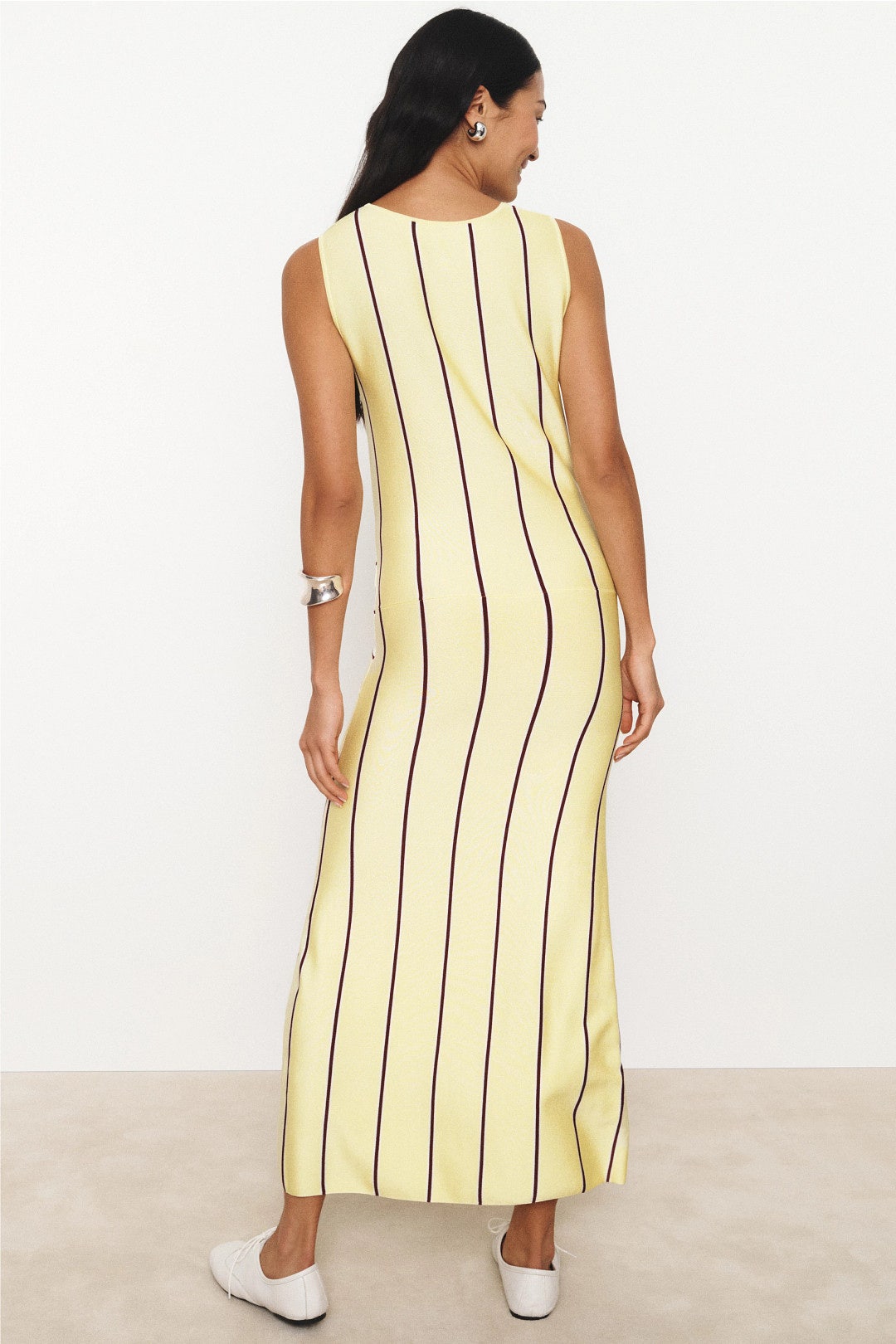 Striped Midi Tank Dress with Waist Tie by 3.1 Phillip Lim 1