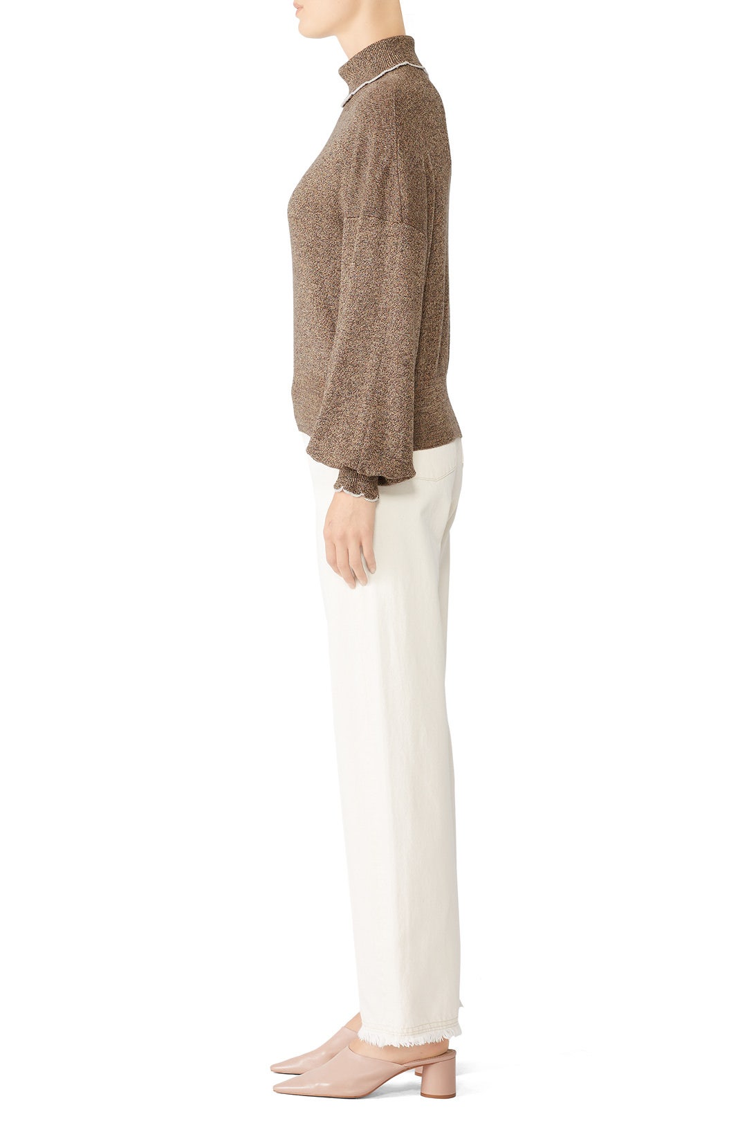 Chestnut Turtleneck Sweater by See by Chloé 2