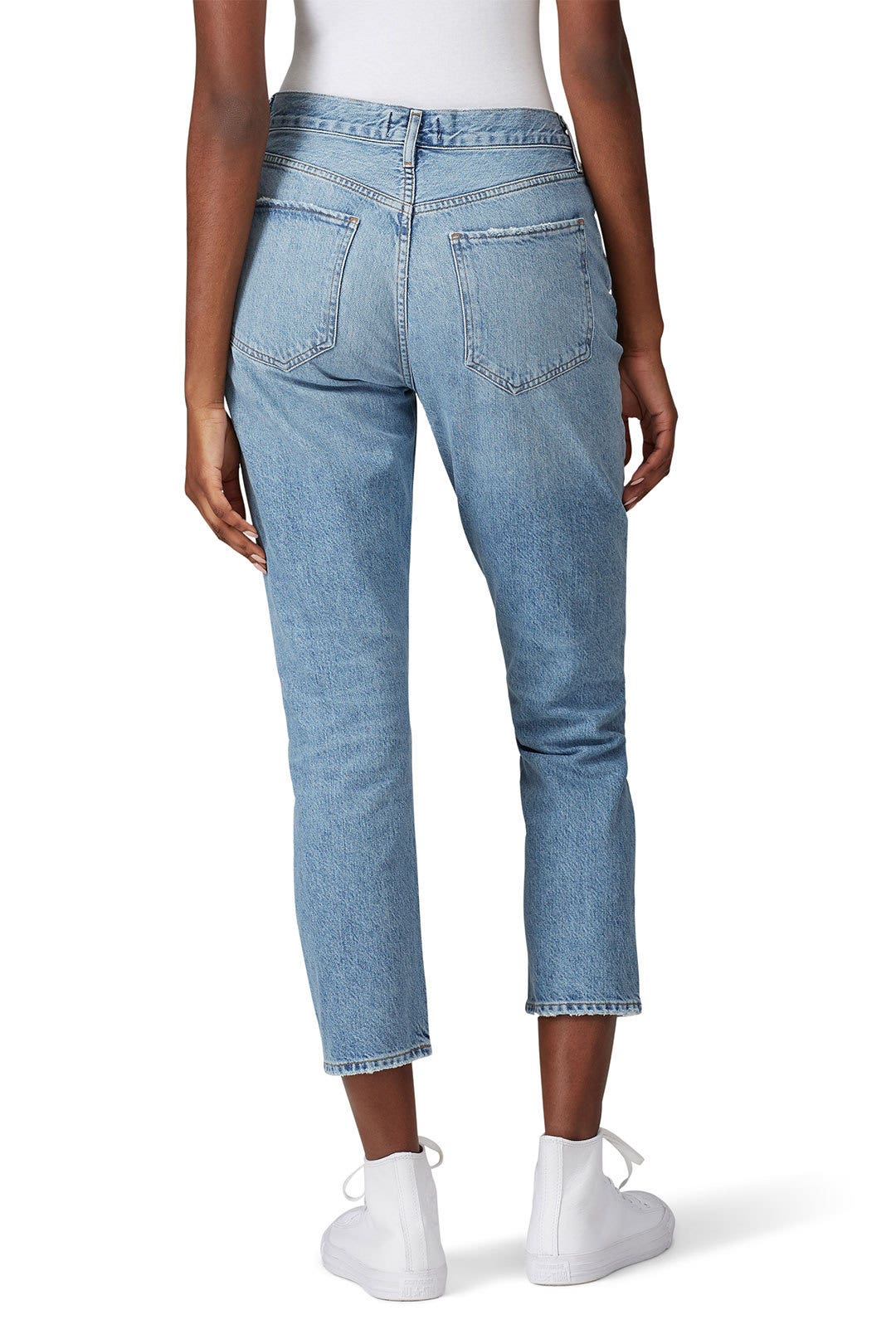 Cropped Rigid High Rise Riley Jeans by AGOLDE 1