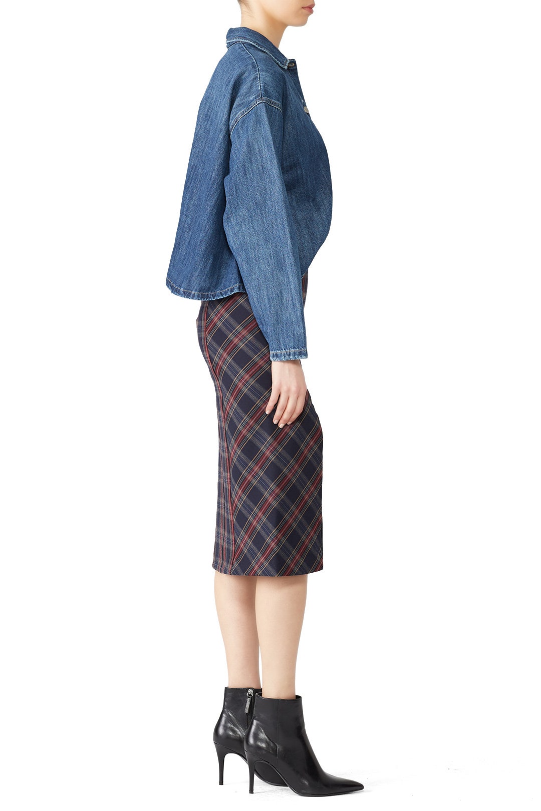 See You Glow Plaid Skirt by Free People 2