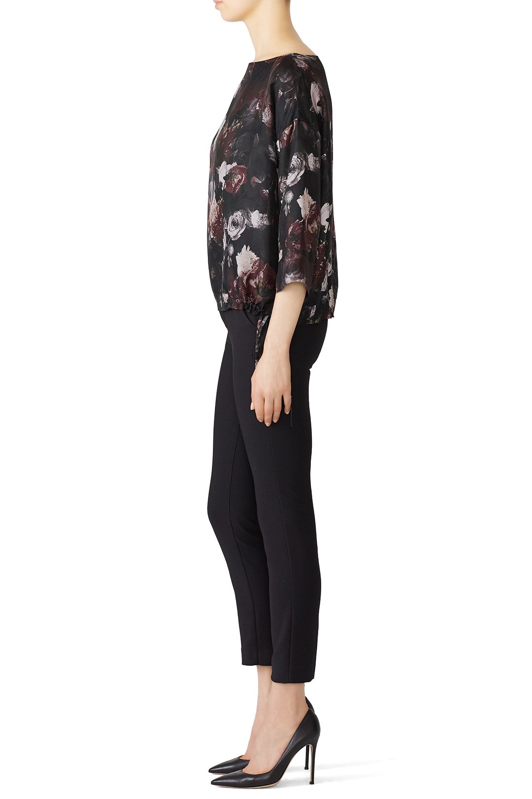 Floral Tie Hem Top by Fuzzi 1