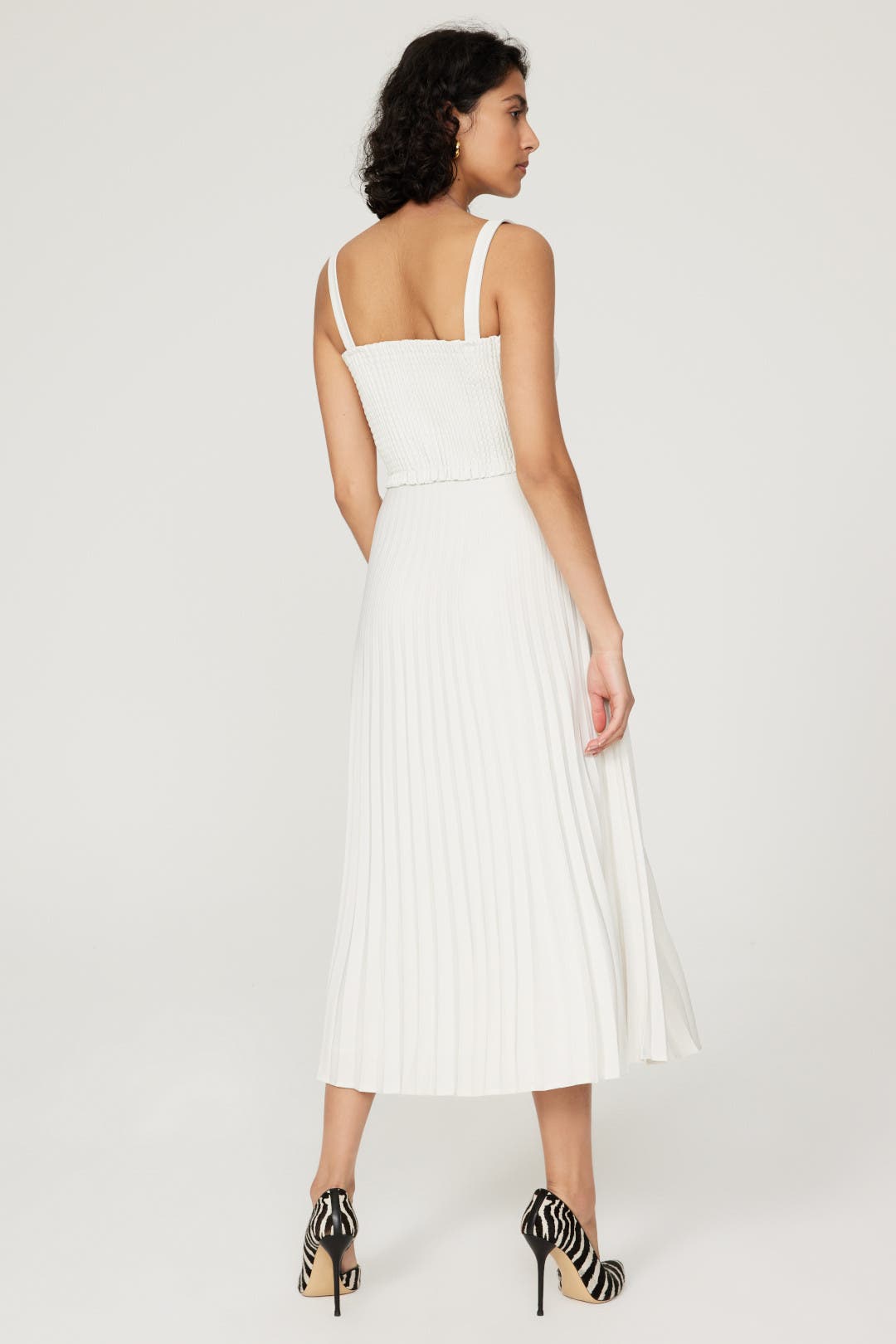 White Pleated Dress by Proenza Schouler | Rent the Runway