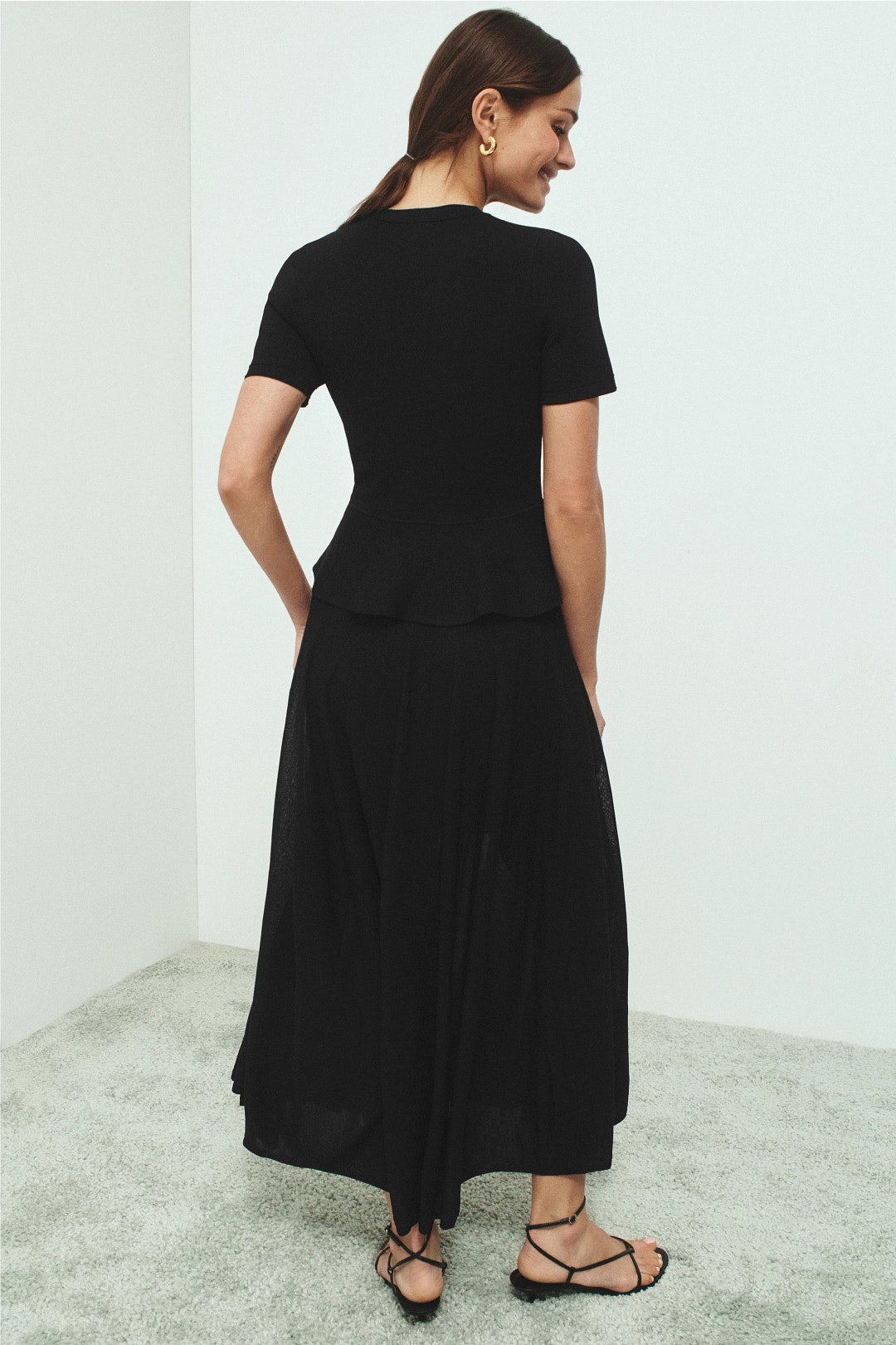 Judith Peplum Maxi Dress by Sandro 2