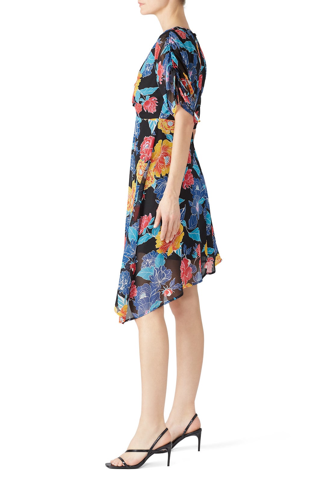 Floral Asymmetrical Hem Dress by Slate & Willow 2