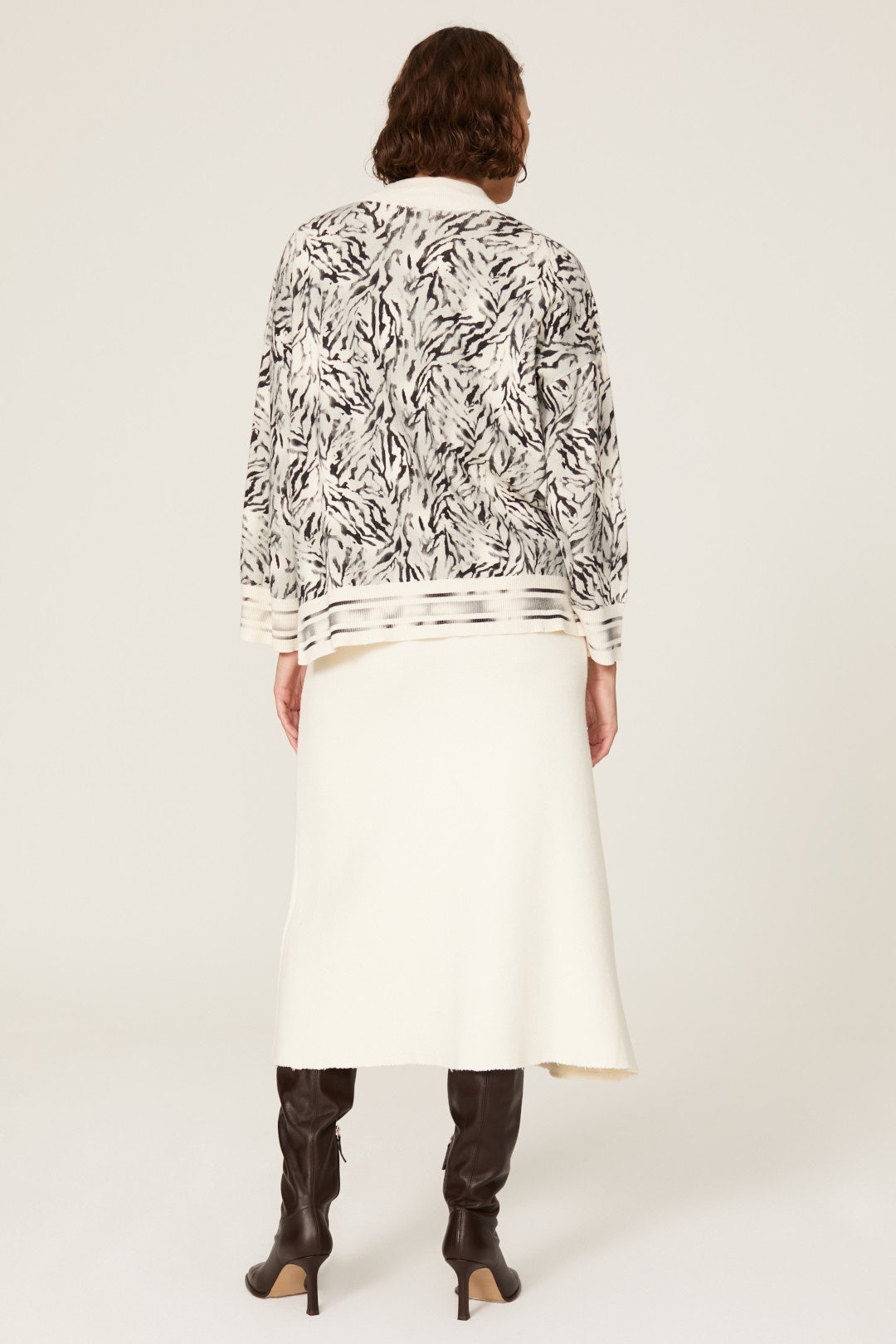 Printed Mock Neck Sweater by Victor Alfaro x RTR 1