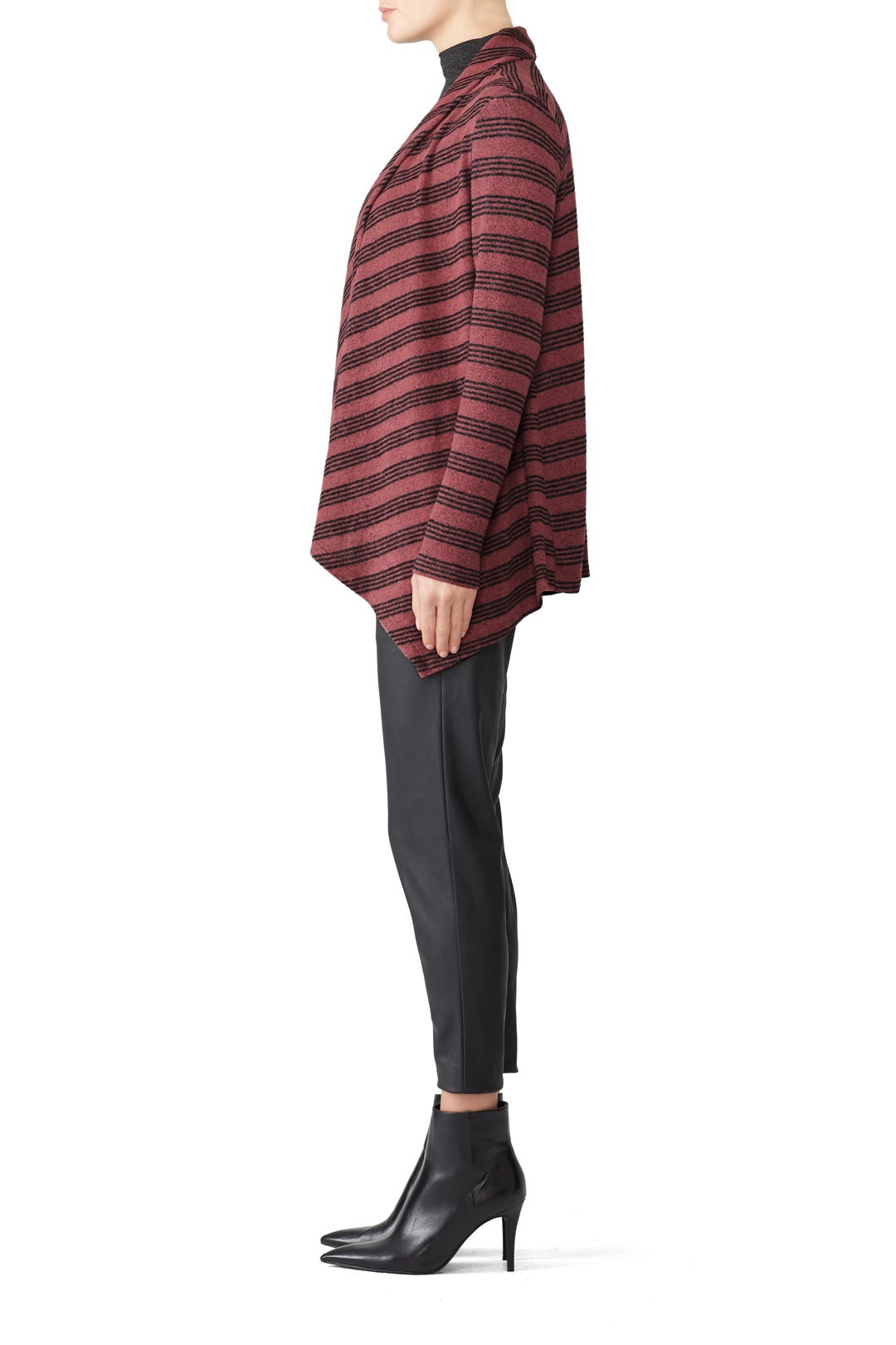 Amie Cozy Stripe Cardigan by B Collection by Bobeau 2