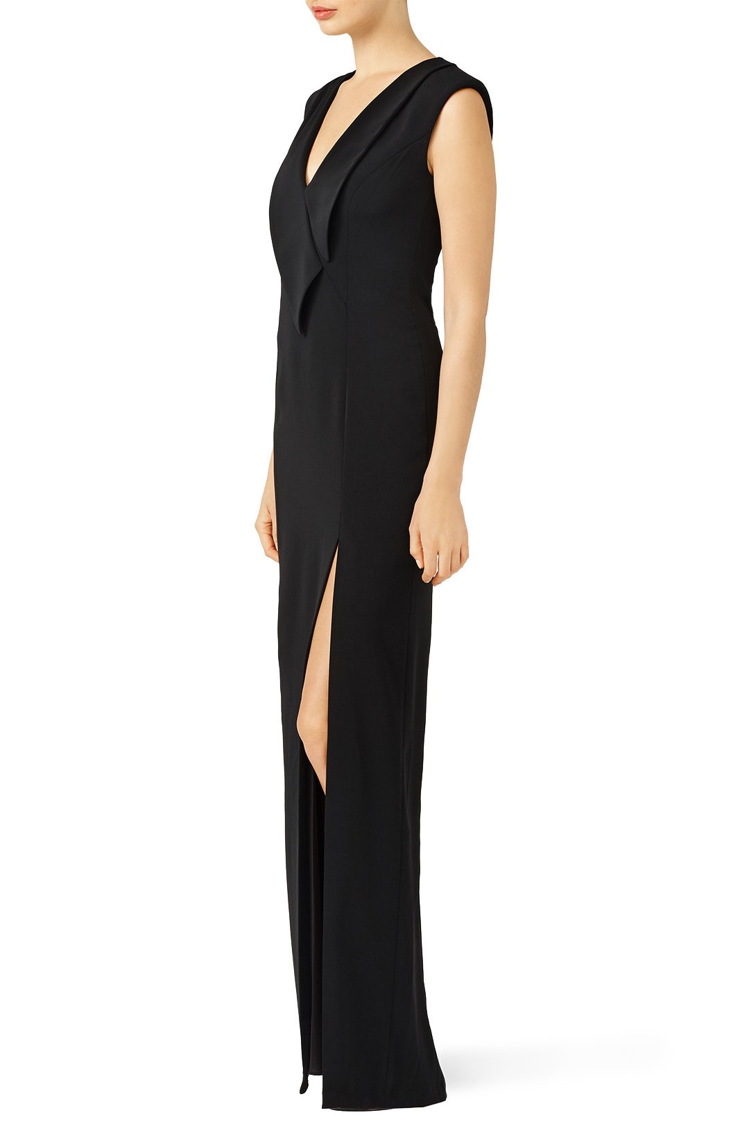Tuxedo Wrap Gown by Slate & Willow 2