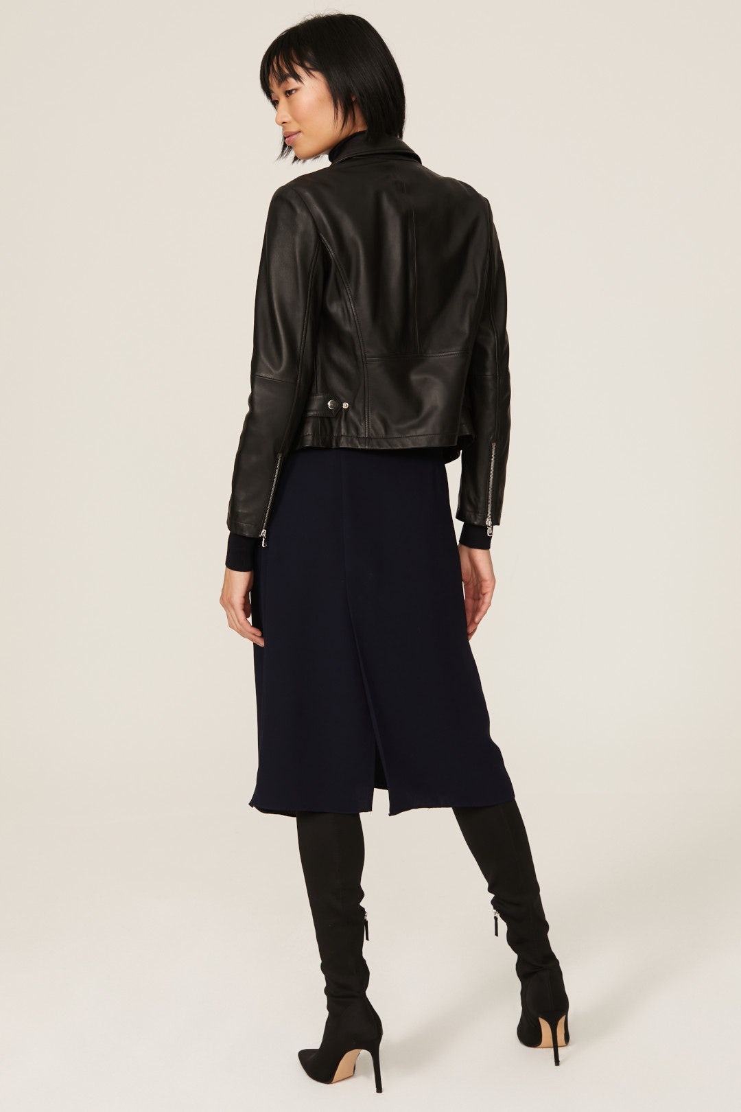 Leather Moto Jacket by Emporio Armani 2