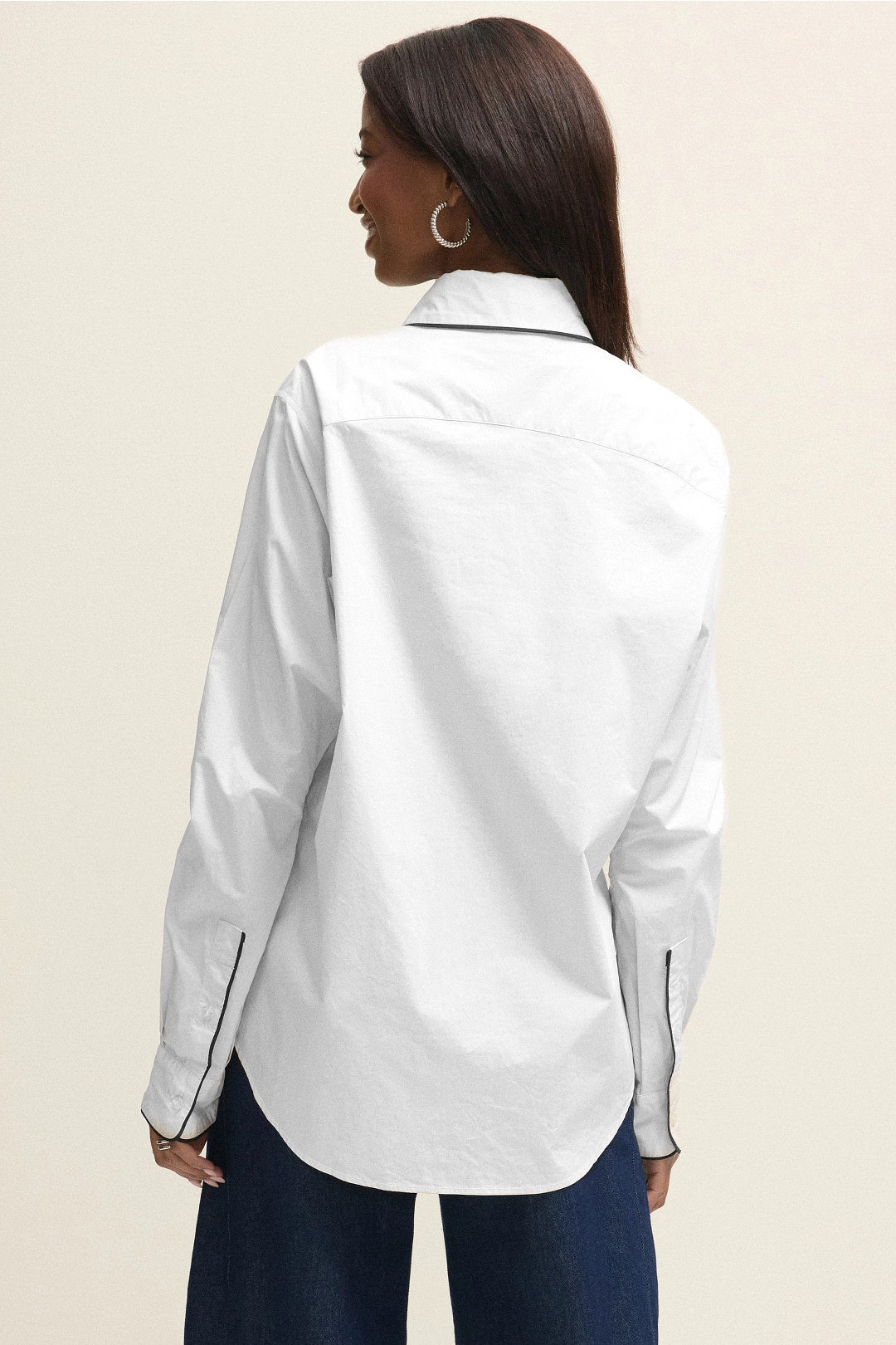 Contrast Trimmed Oversized Shirt by Yigal Azrouël 2