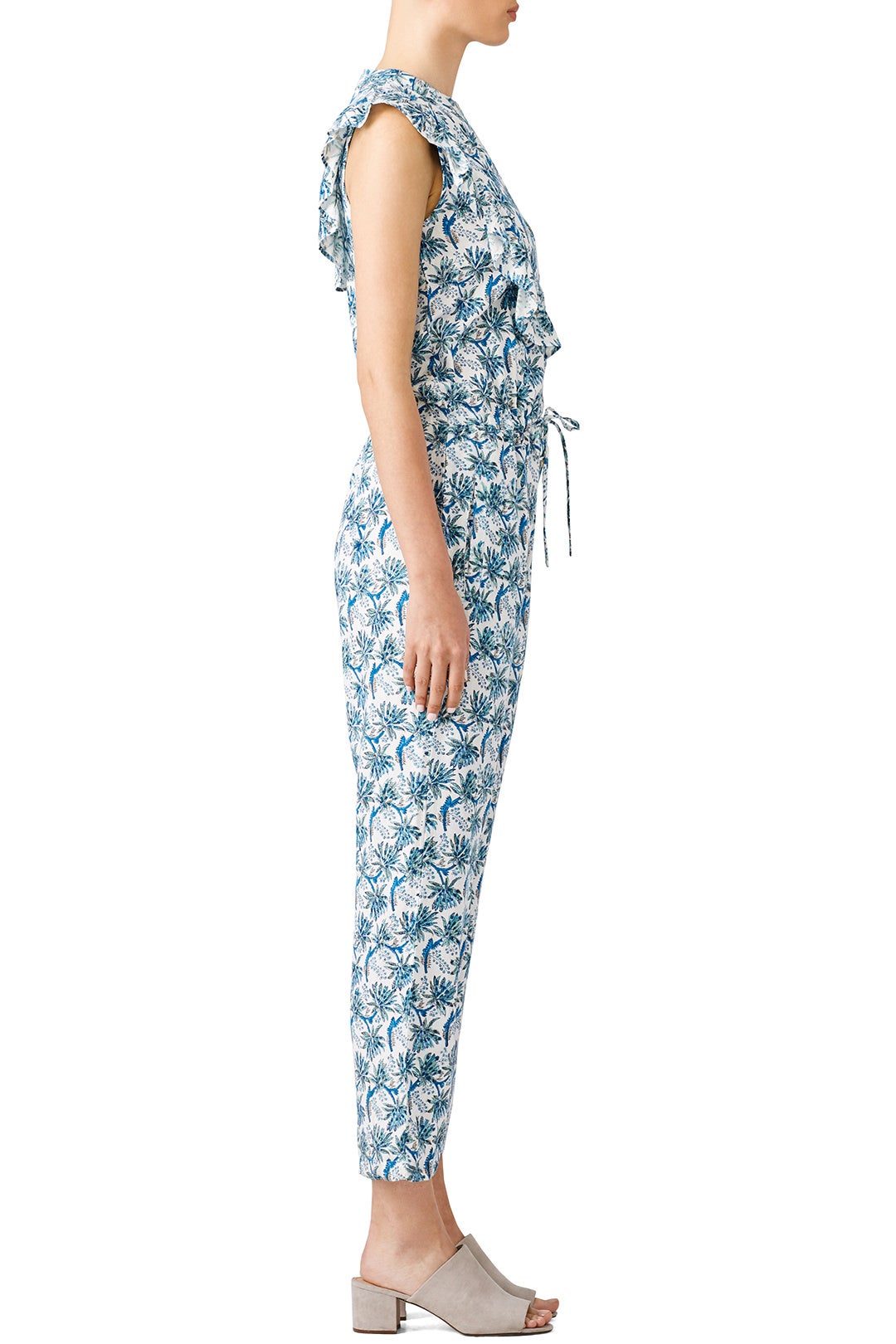 Blue Dandelion Rose Jumpsuit by Banjanan 2