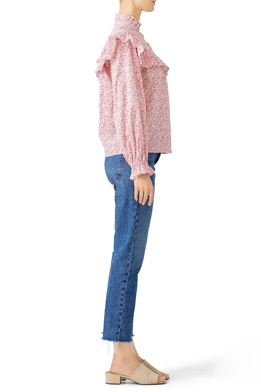 Pink Floral Erica Top by LoveShackFancy 1