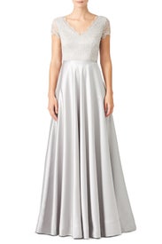 Silver Harmony Gown by nha khanh