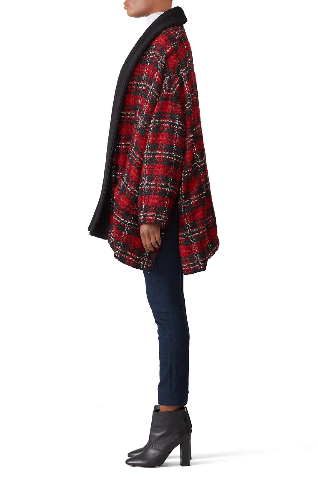 Tweedy Checks Sweater Coat by The Kooples 1