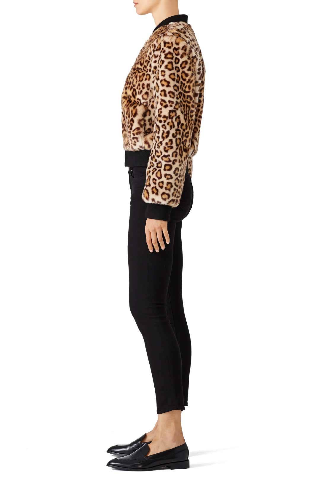 Leopard Faux Fur Bomber by kate spade new york 1