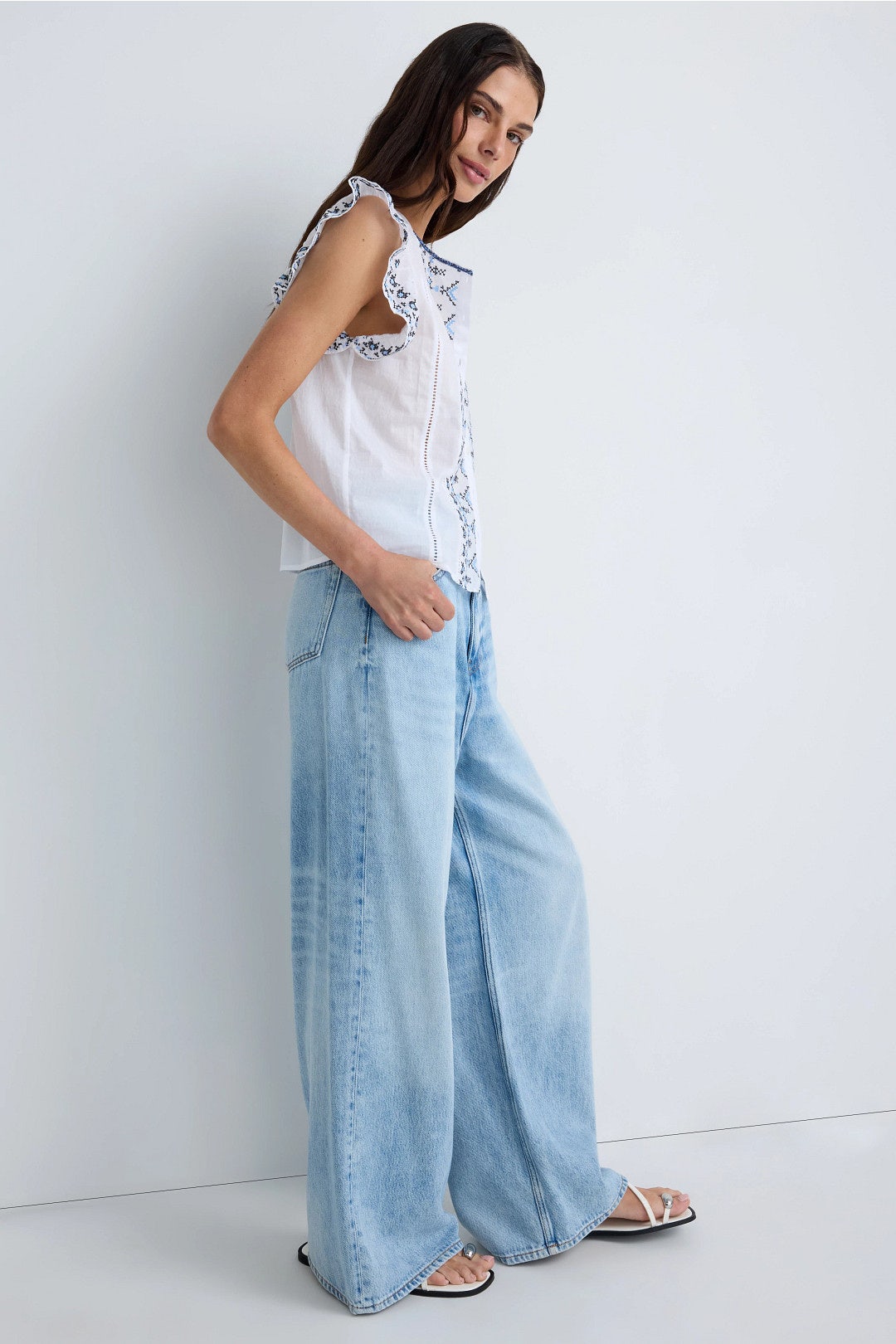 Diana Embroidery Top by west of. 1