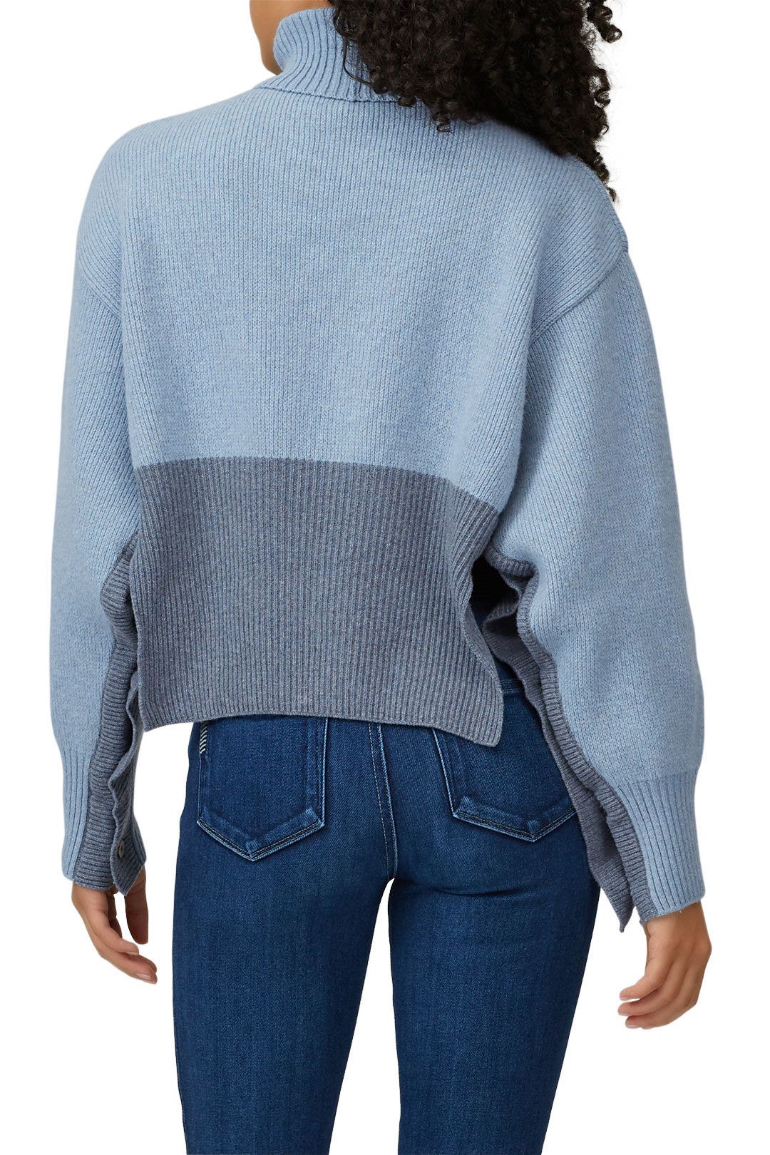 Blue Ombre Turtleneck by Cedric Charlier 2