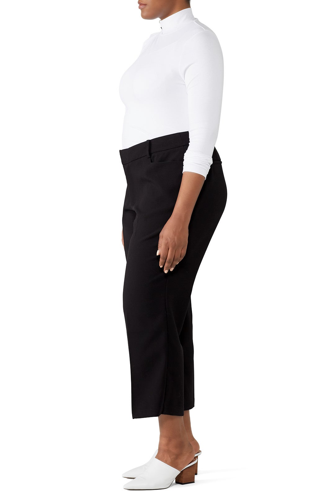 Cropped Kick Flare Trousers by ELOQUII 2