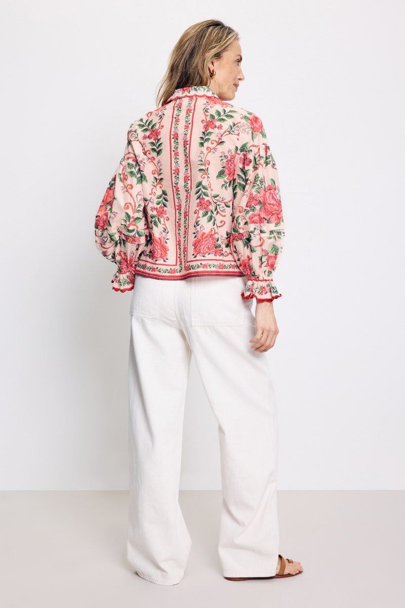 Flower Tapestry Pink Shirt by FARM Rio - Photo 2