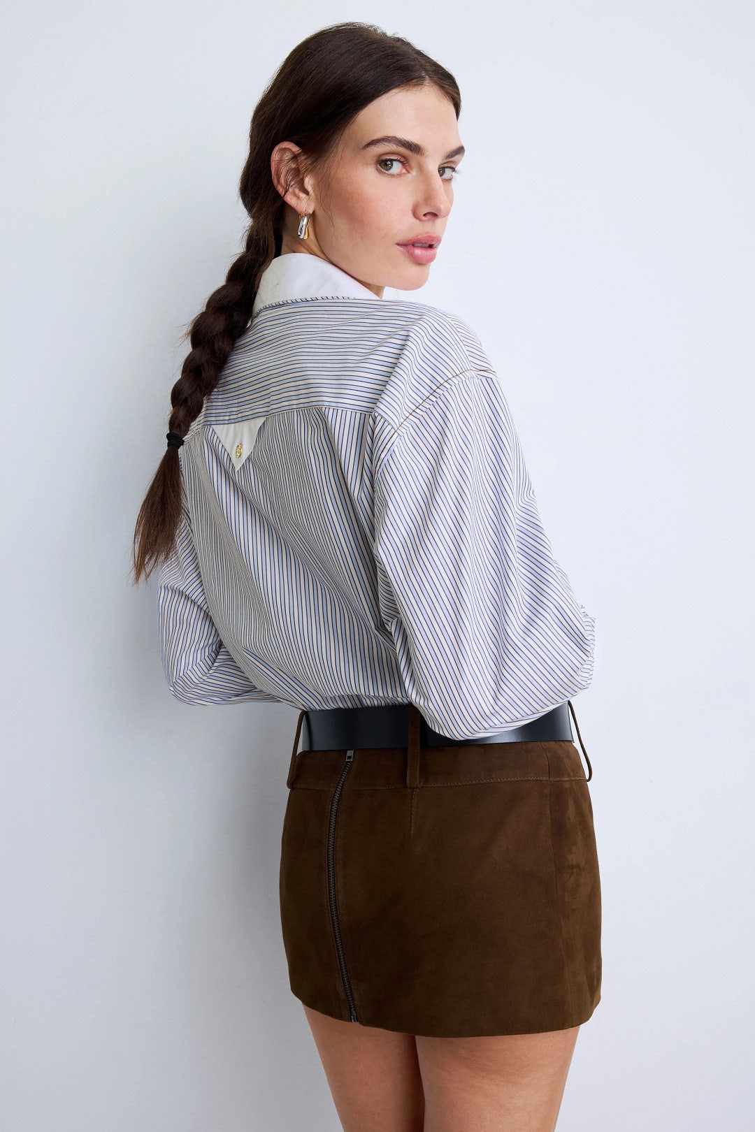 Kelly Striped Collared Shirt by Sandro 2