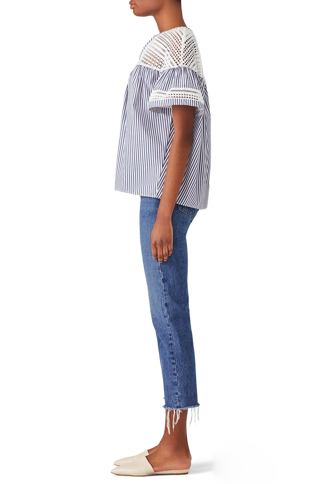 Short Sleeve Stripe Top by Scotch & Soda 1