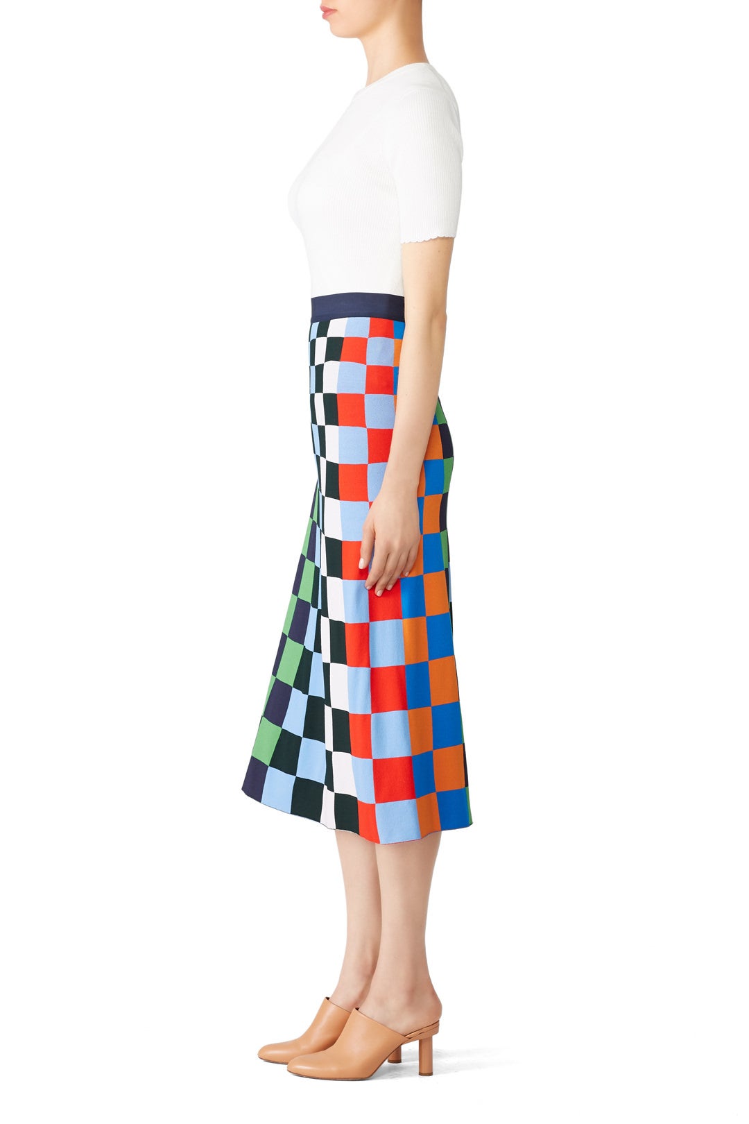 Tech Knit Checkered Skirt by Tory Sport 1