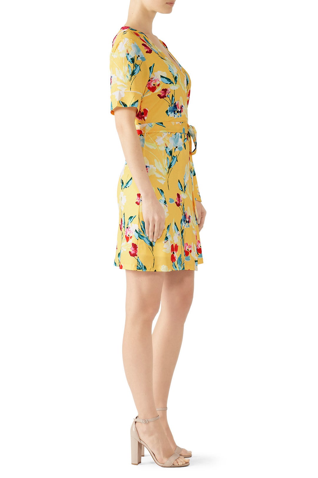 Floral V-Neck Wrap Dress by Alexia Admor 2